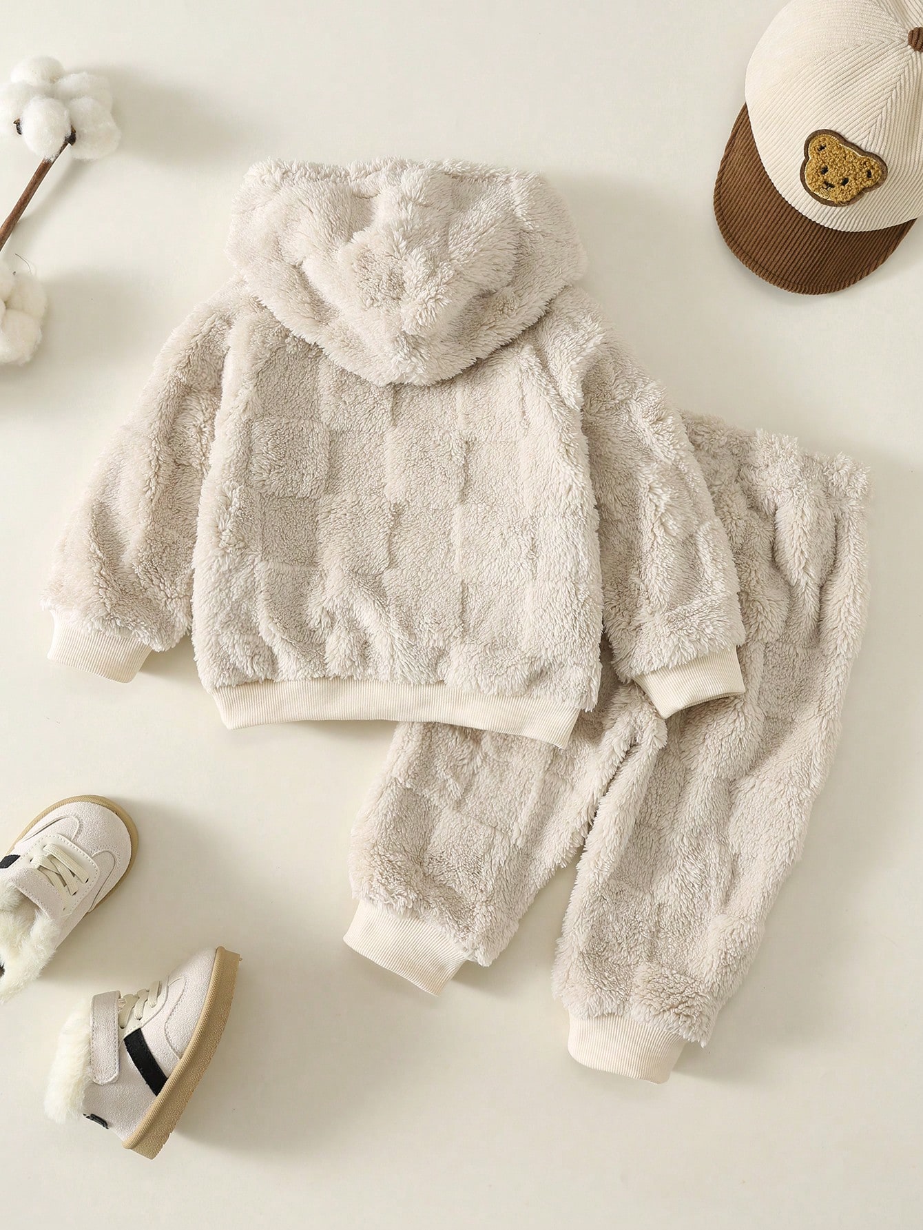Cozy Pixies 2 pièces Ensemble pull col rond à manches longues en tricot doux avec imprimé — vue 12