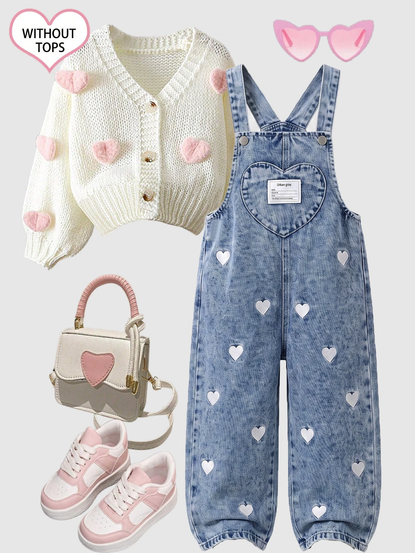 Genkimix Kids Salopette en jean pour filles, nouveau style toutes saisons, bleu