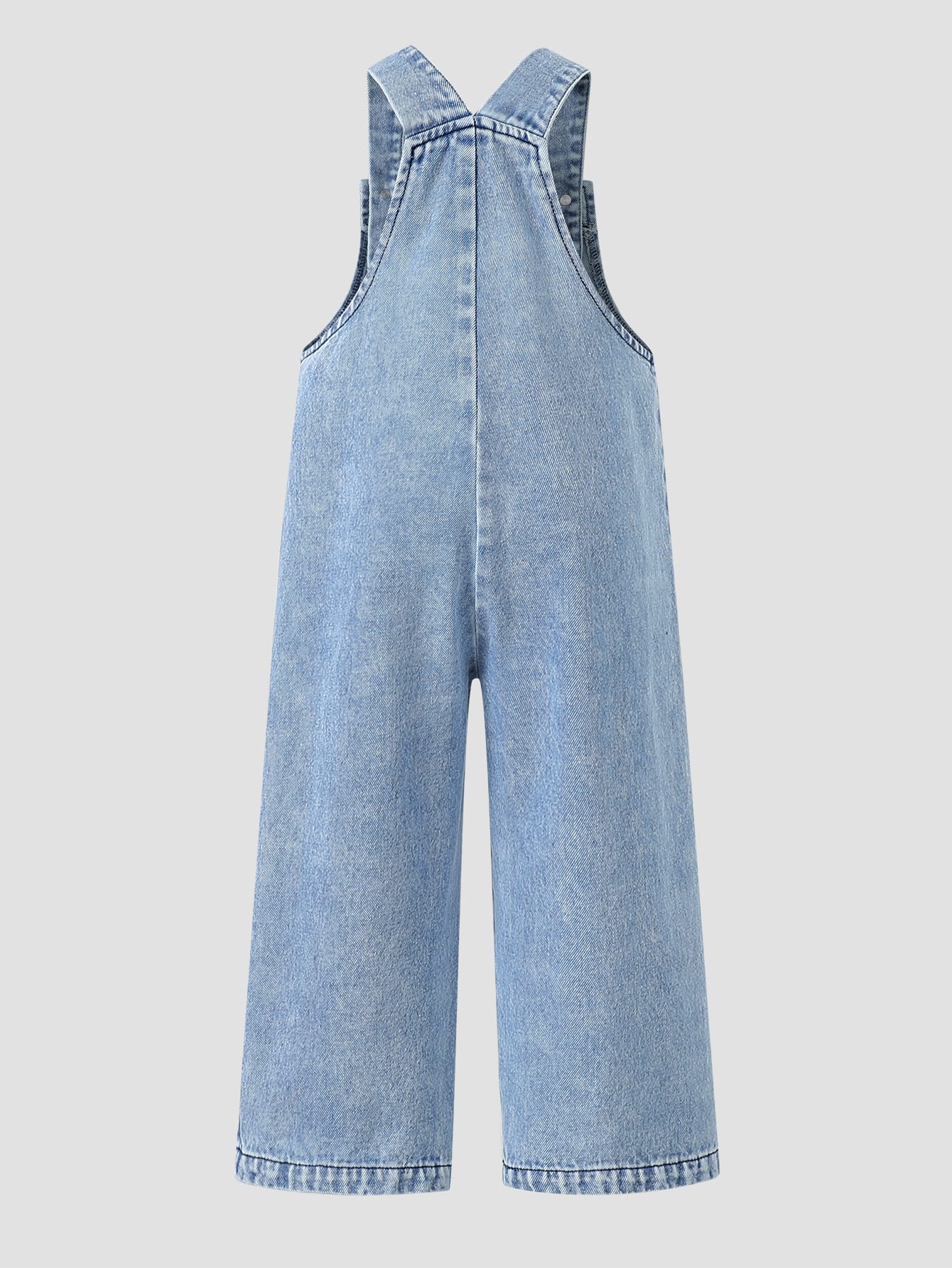 Genkimix Kids Salopette en jean pour filles, nouveau style toutes saisons, bleu — vue 9