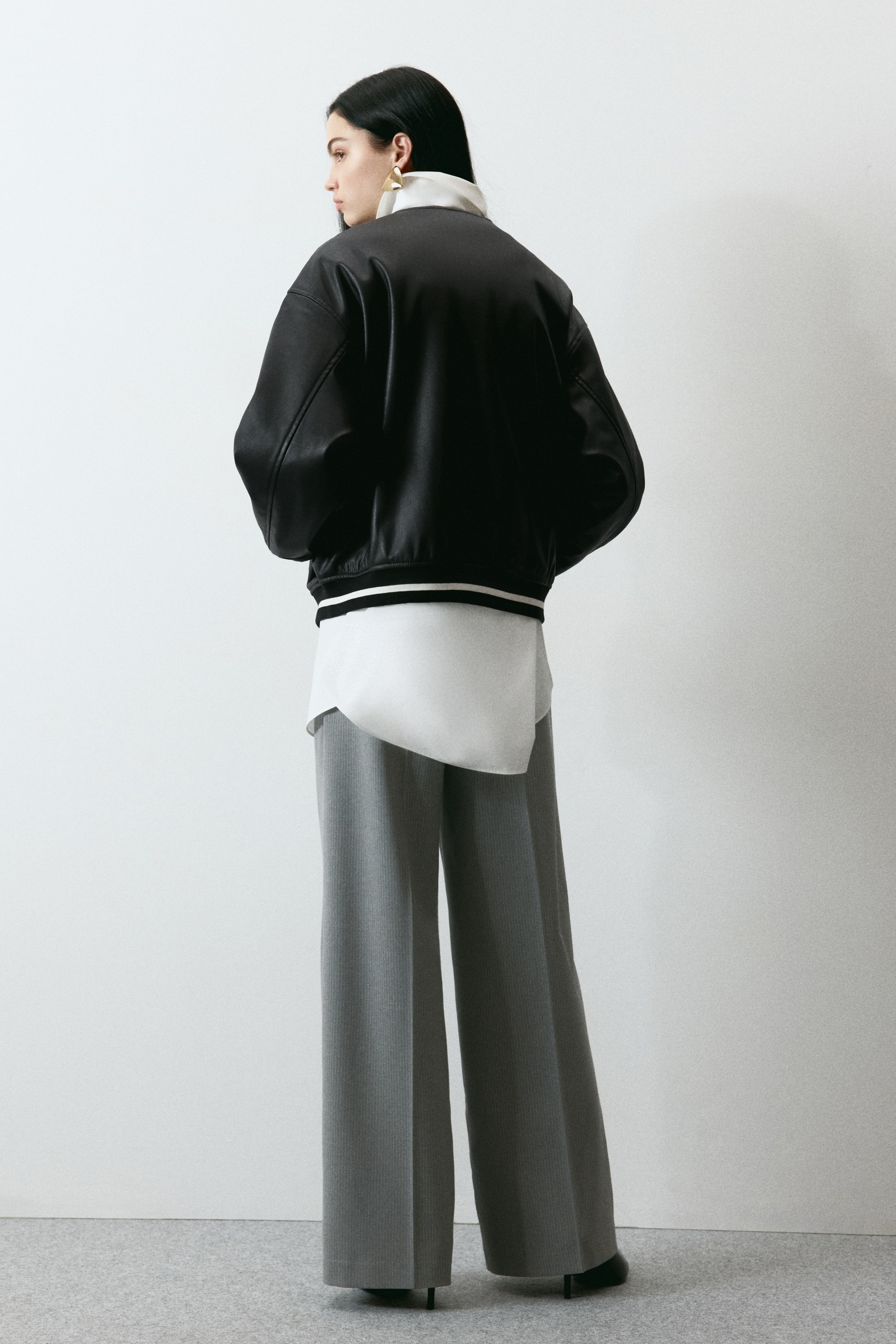 Bomber en tissu enduit — vue 3