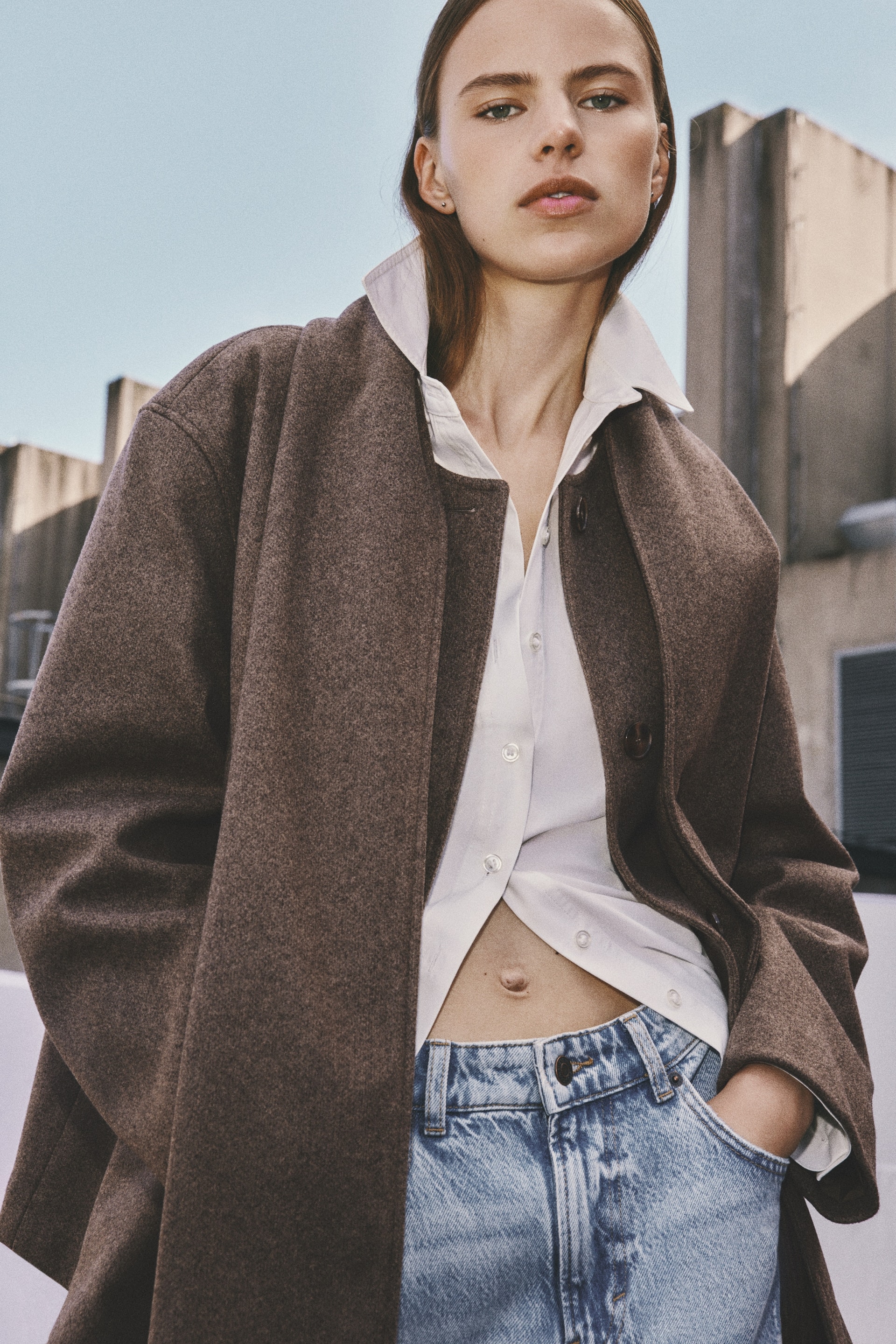Veste avec détail façon écharpe — vue 3