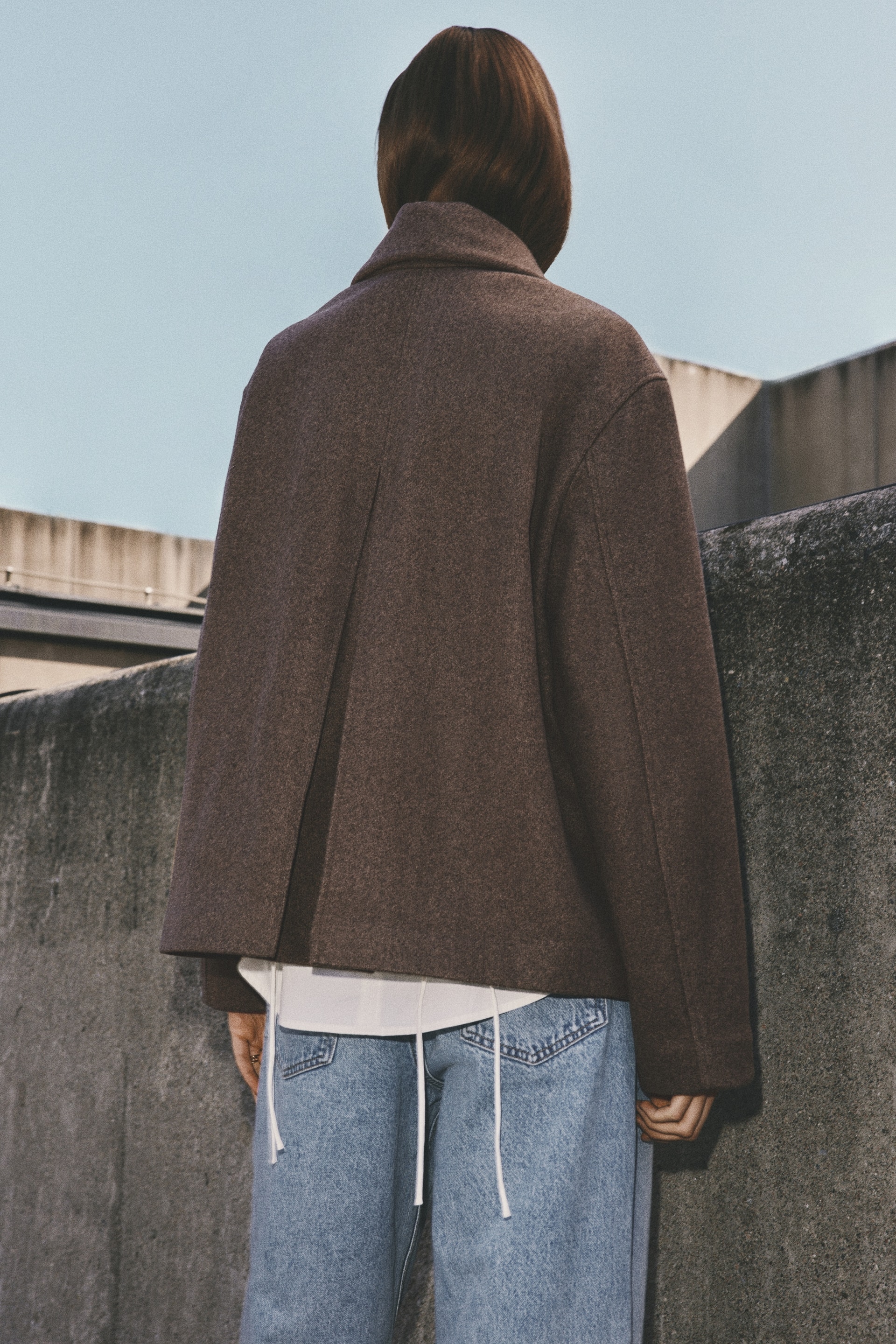 Veste avec détail façon écharpe — vue 4