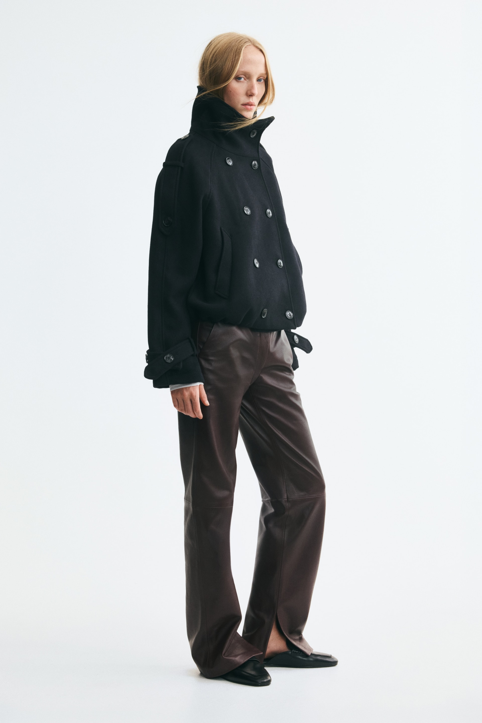 Veste à fermeture croisée avec col entonnoir — vue 5