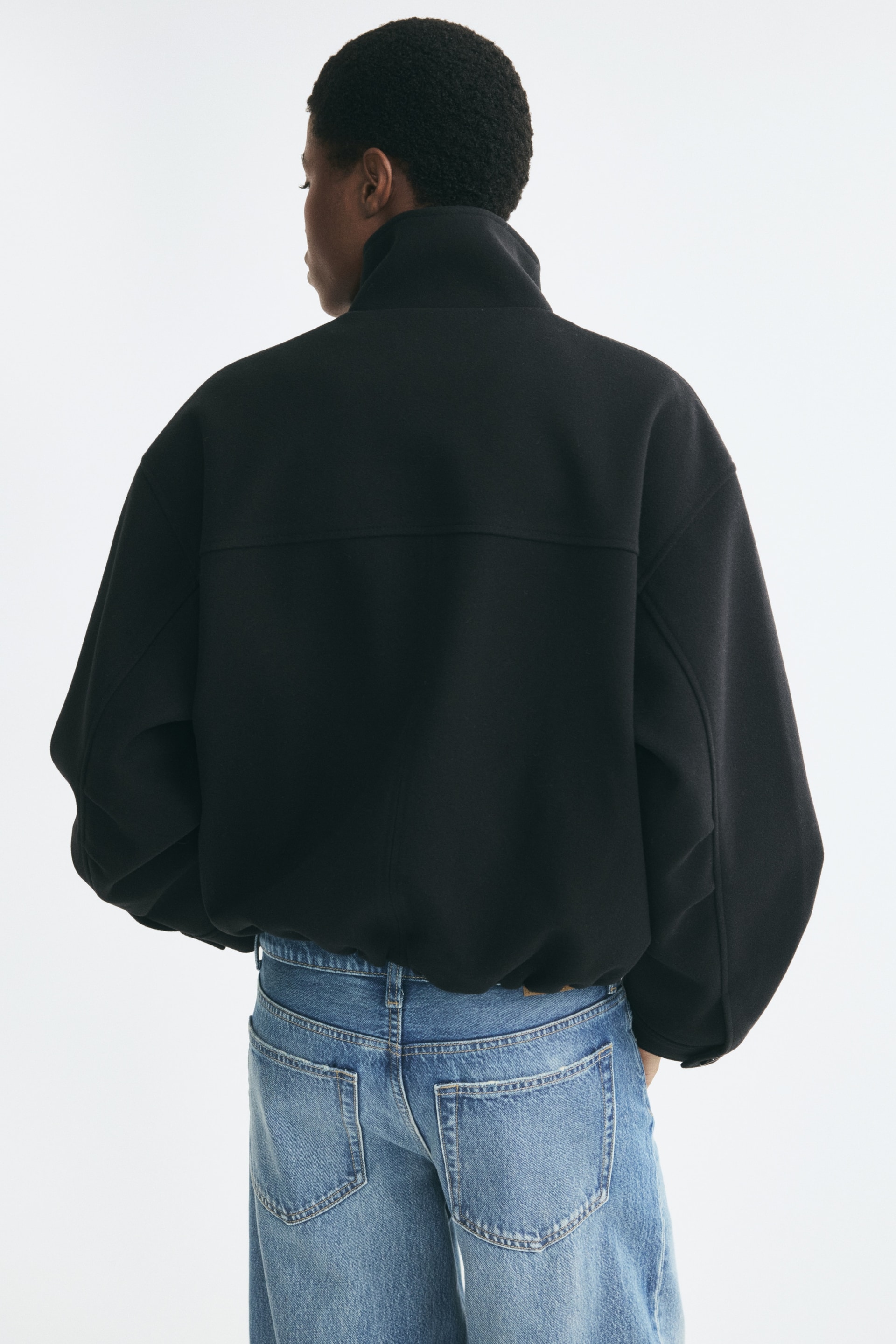Veste oversize avec col entonnoir — vue 3