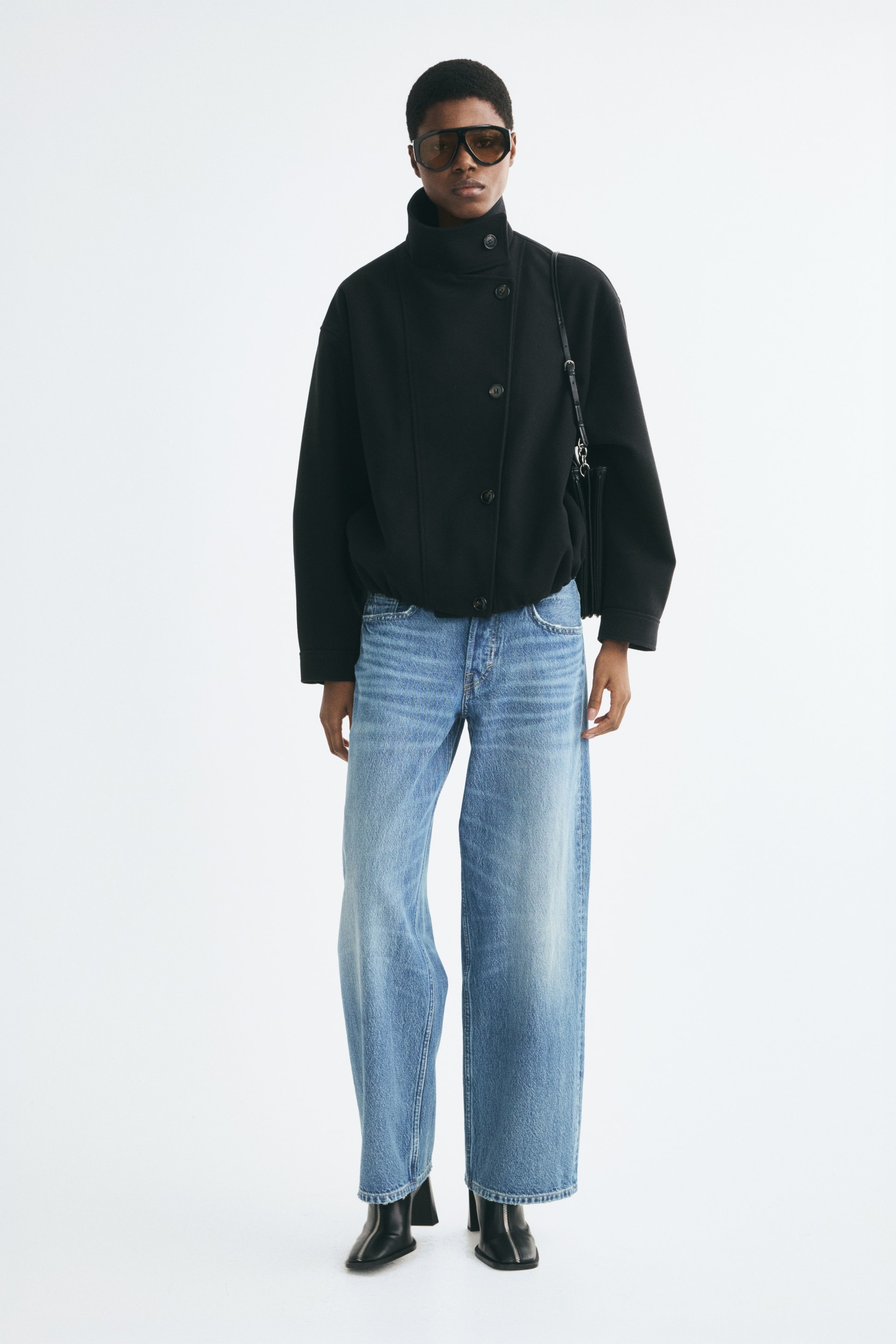 Veste oversize avec col entonnoir — vue 2