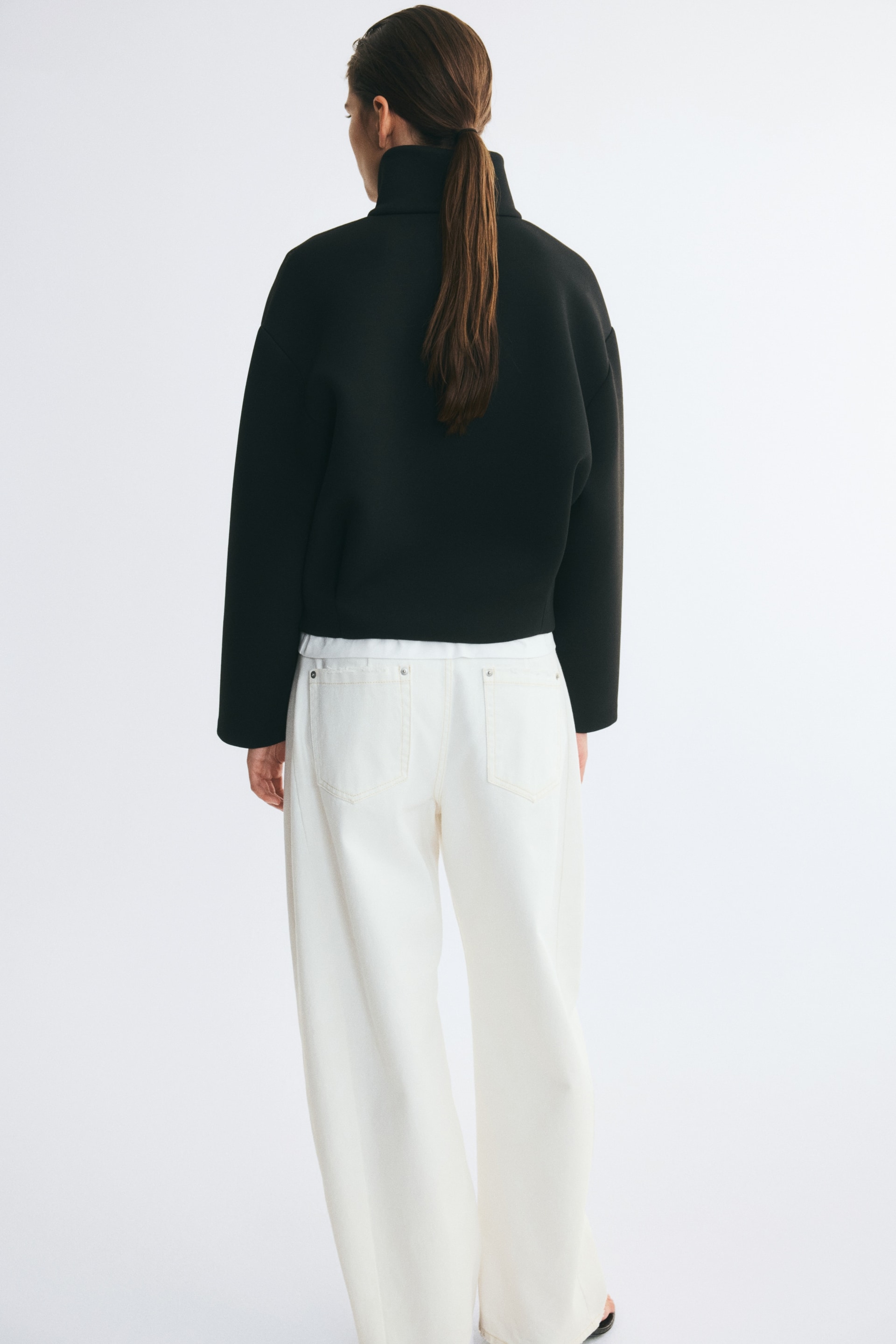 Veste oversize en scuba — vue 4