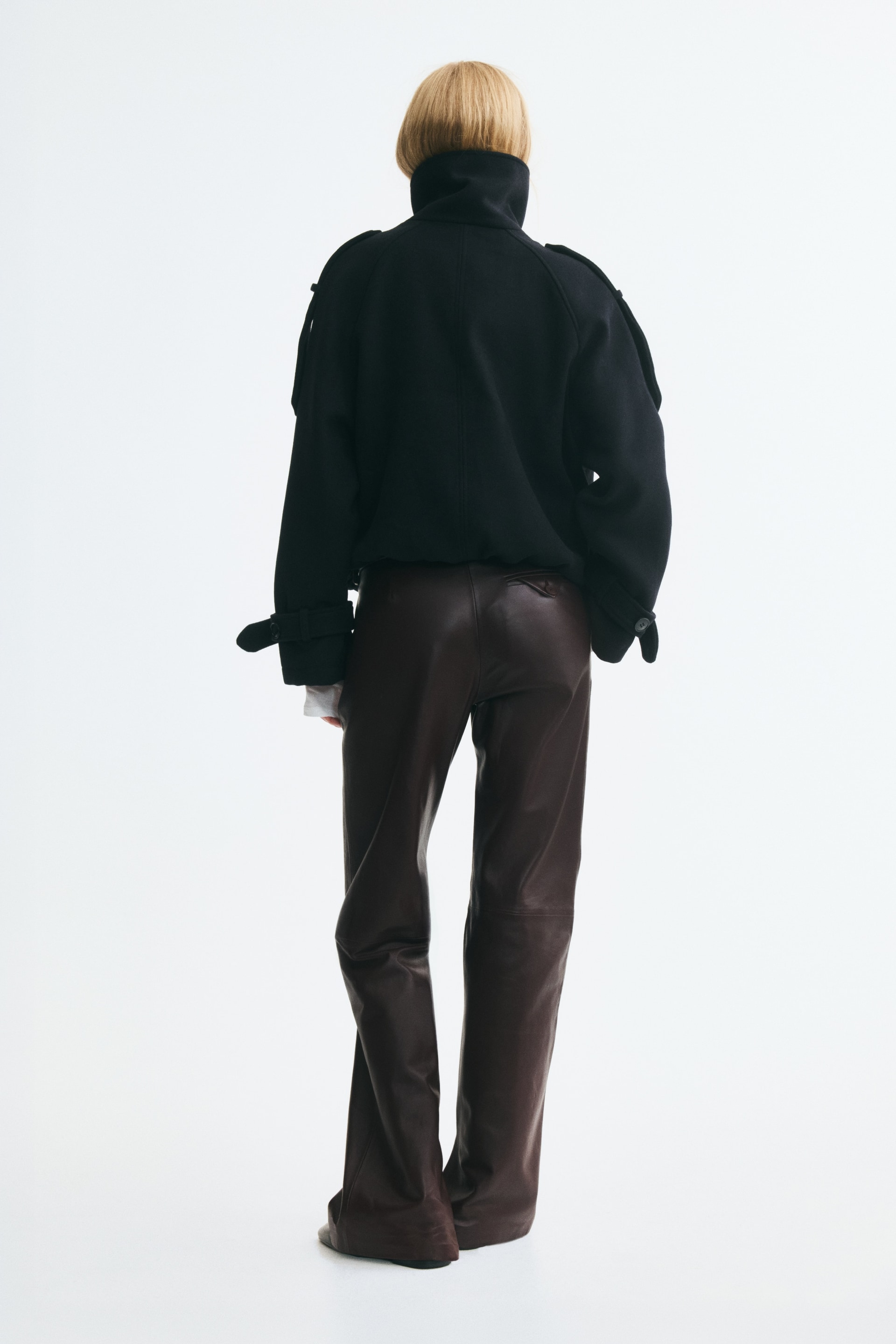 Veste à fermeture croisée avec col entonnoir — vue 6