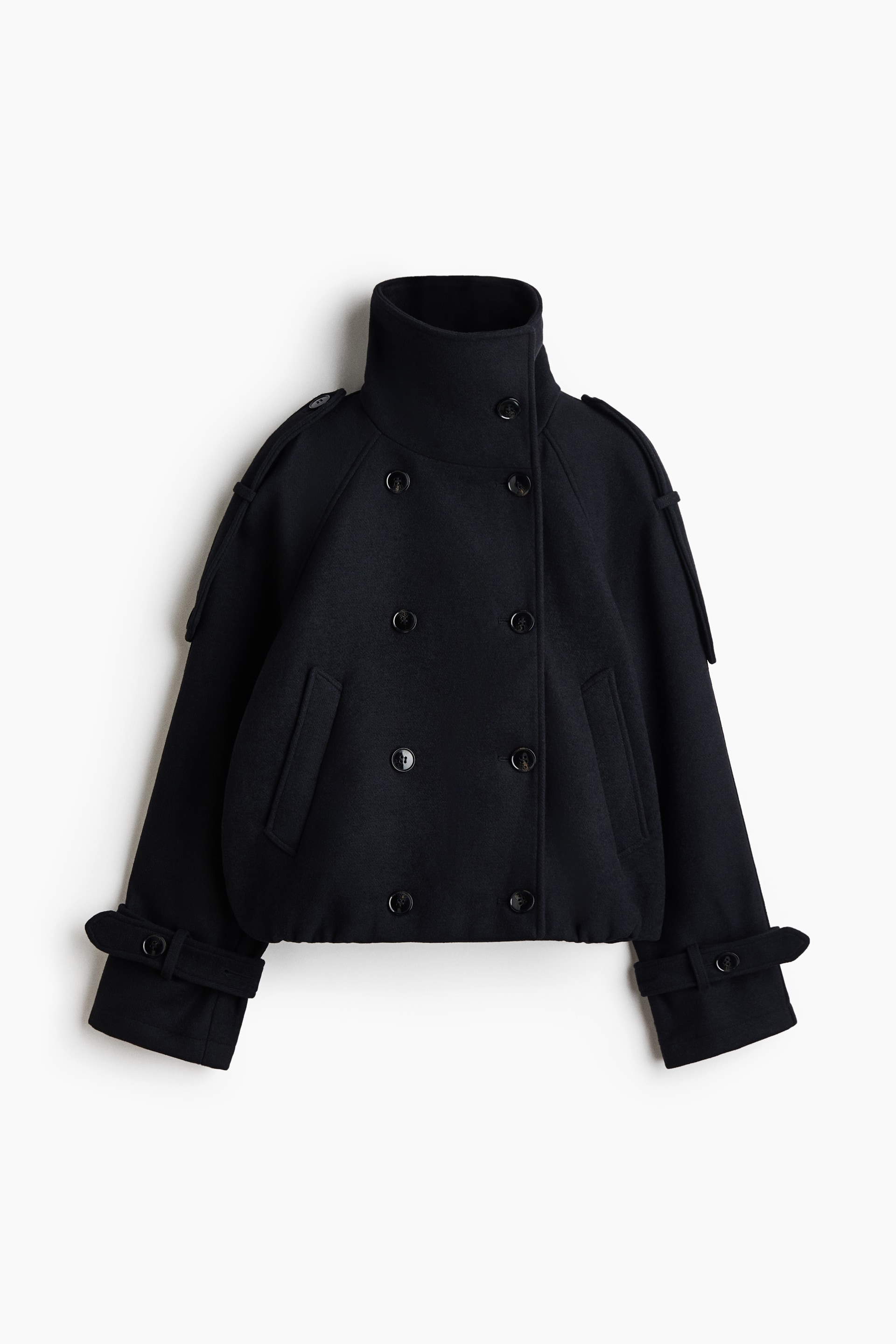 Veste à fermeture croisée avec col entonnoir — vue 7