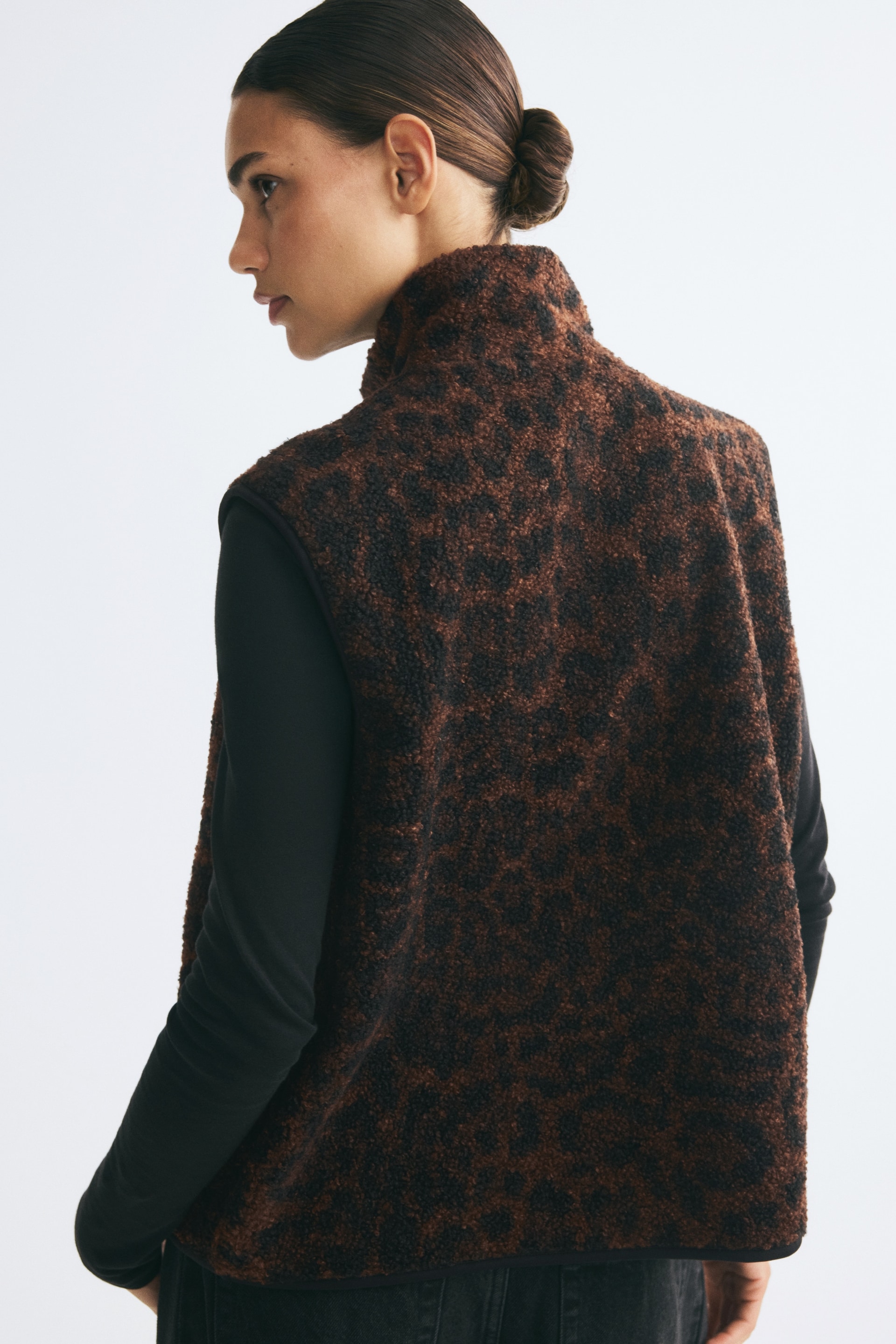 Veste sans manches en tissu Teddy bear