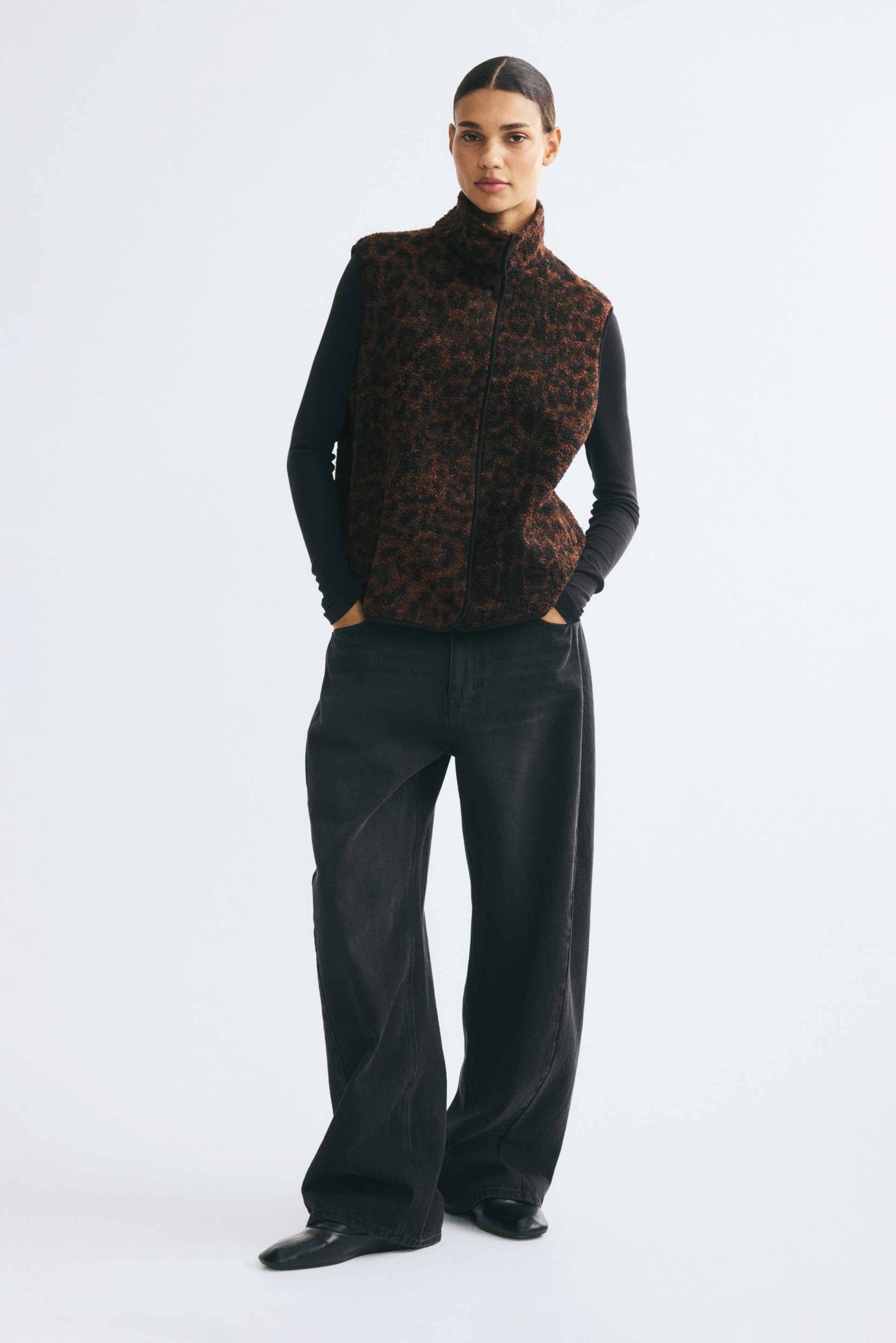 Veste sans manches en tissu Teddy bear — vue 3
