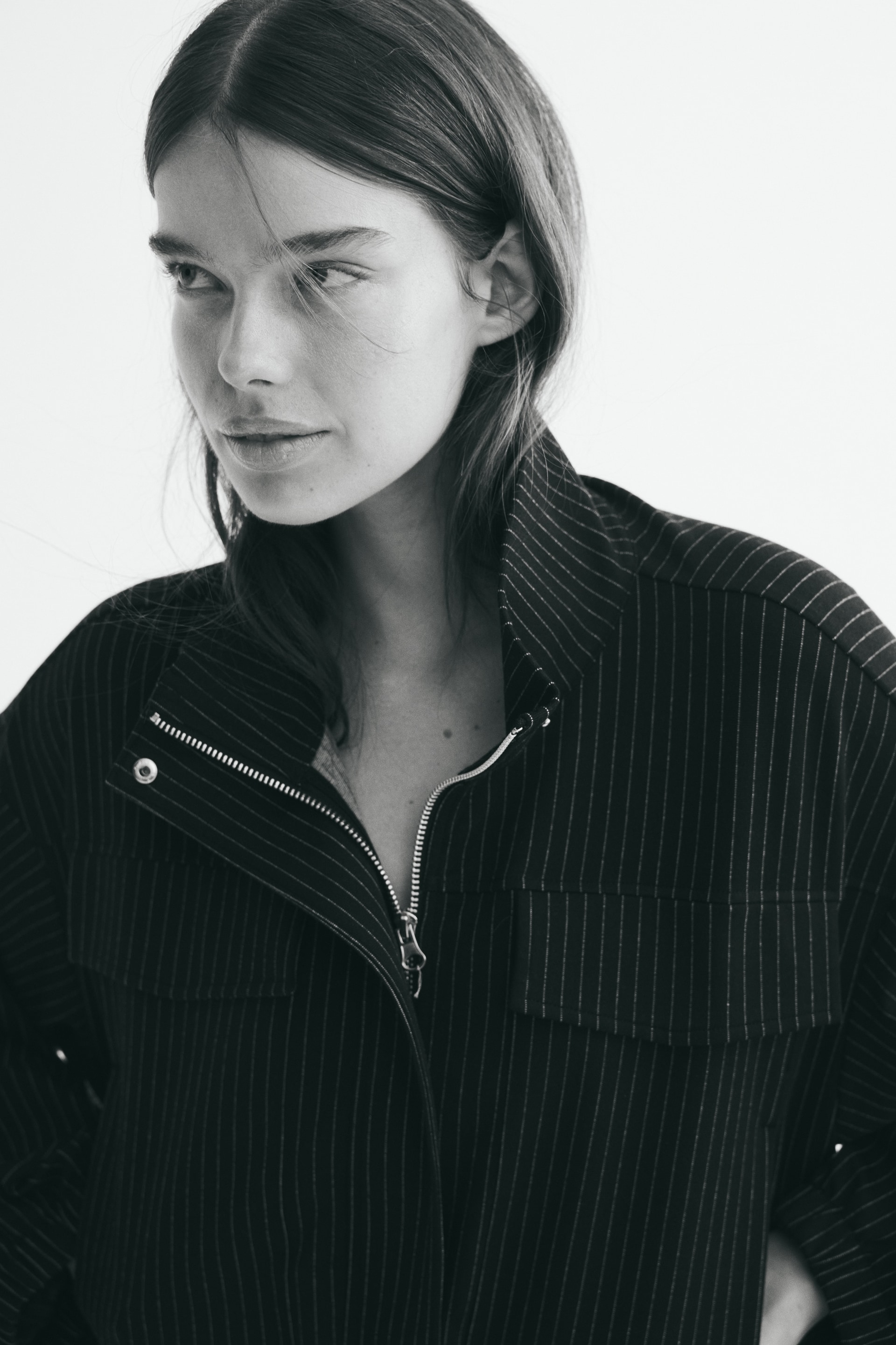 Veste en jersey avec col entonnoir