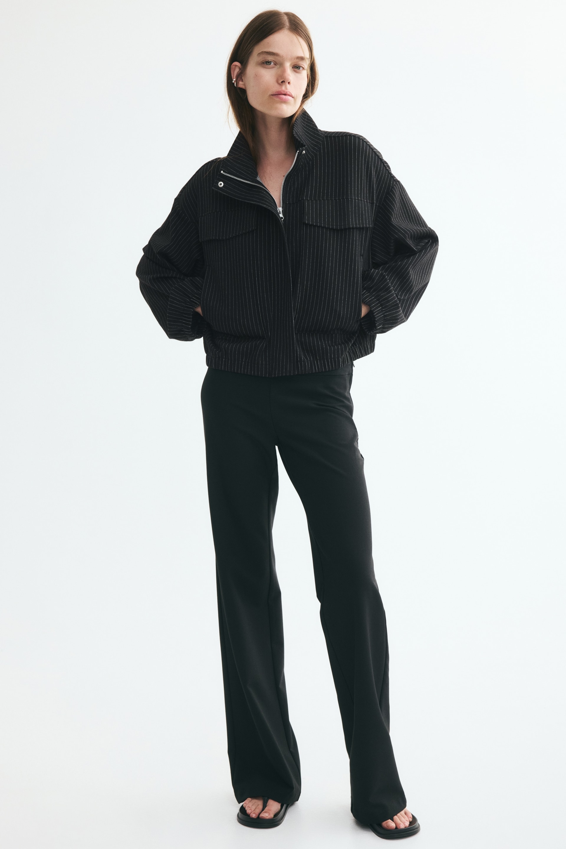 Veste en jersey avec col entonnoir — vue 2
