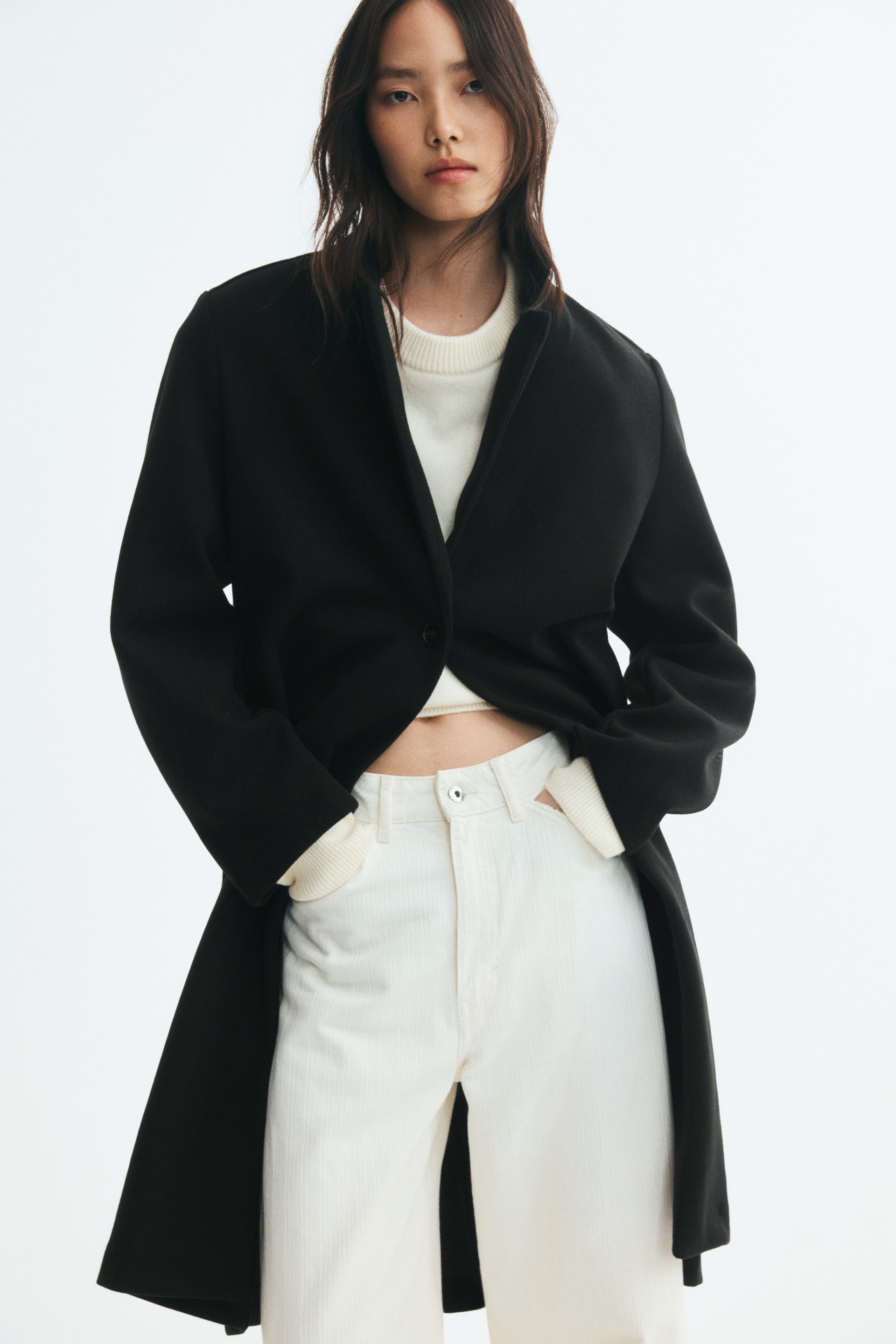 Manteau à fermeture droite — vue 3
