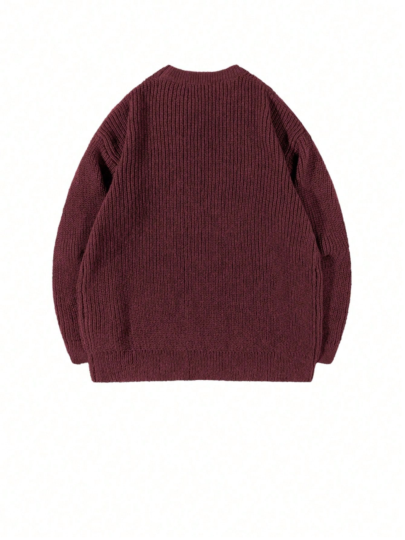 Pull tricoté col rond unisexe pour hommes, décontracté pour le trajet quotidien, style — vue 7