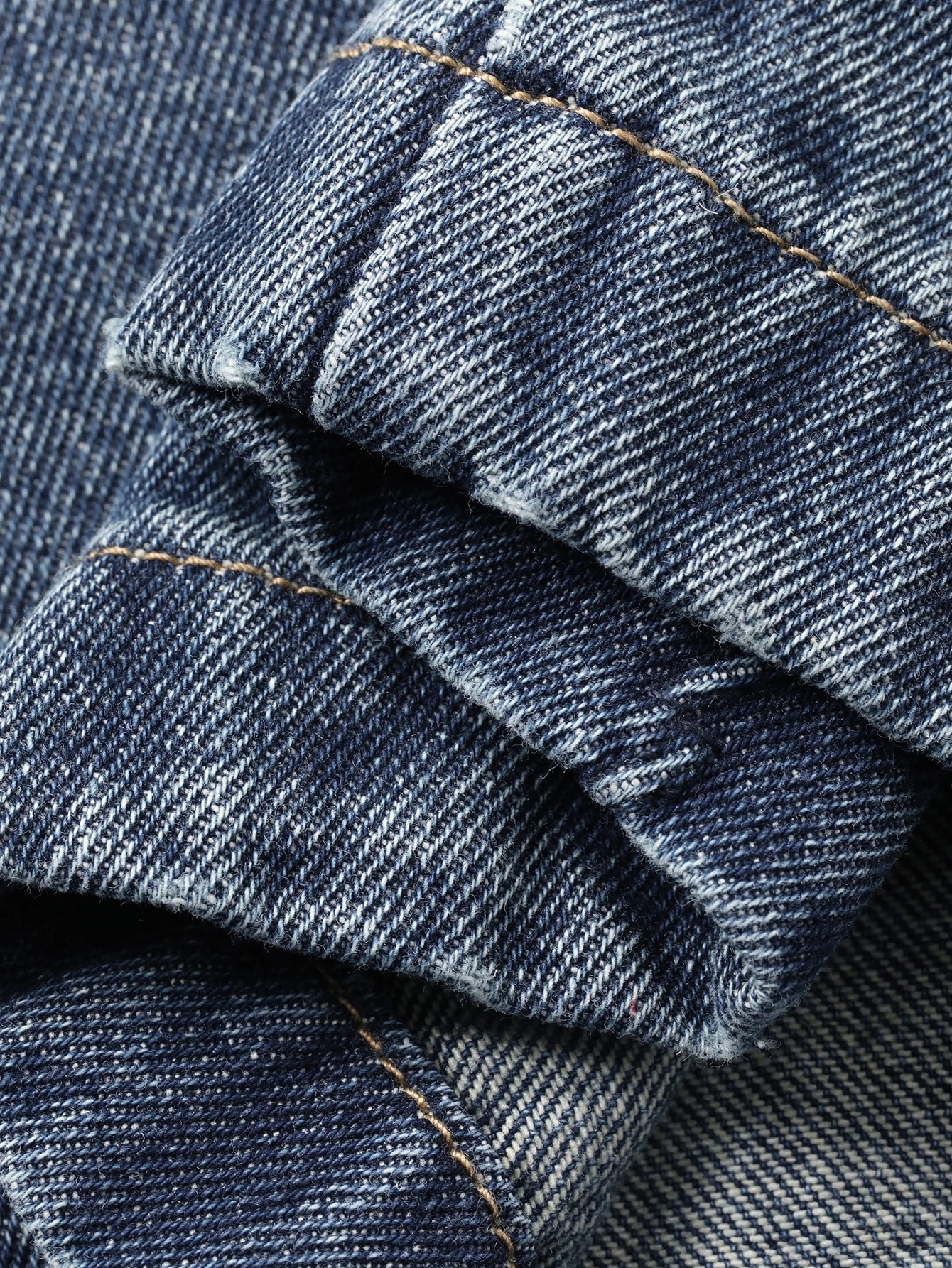 DAZY Jeans droits courts en jean délavé style cowgirl western, décontractés pour femmes, — vue 8