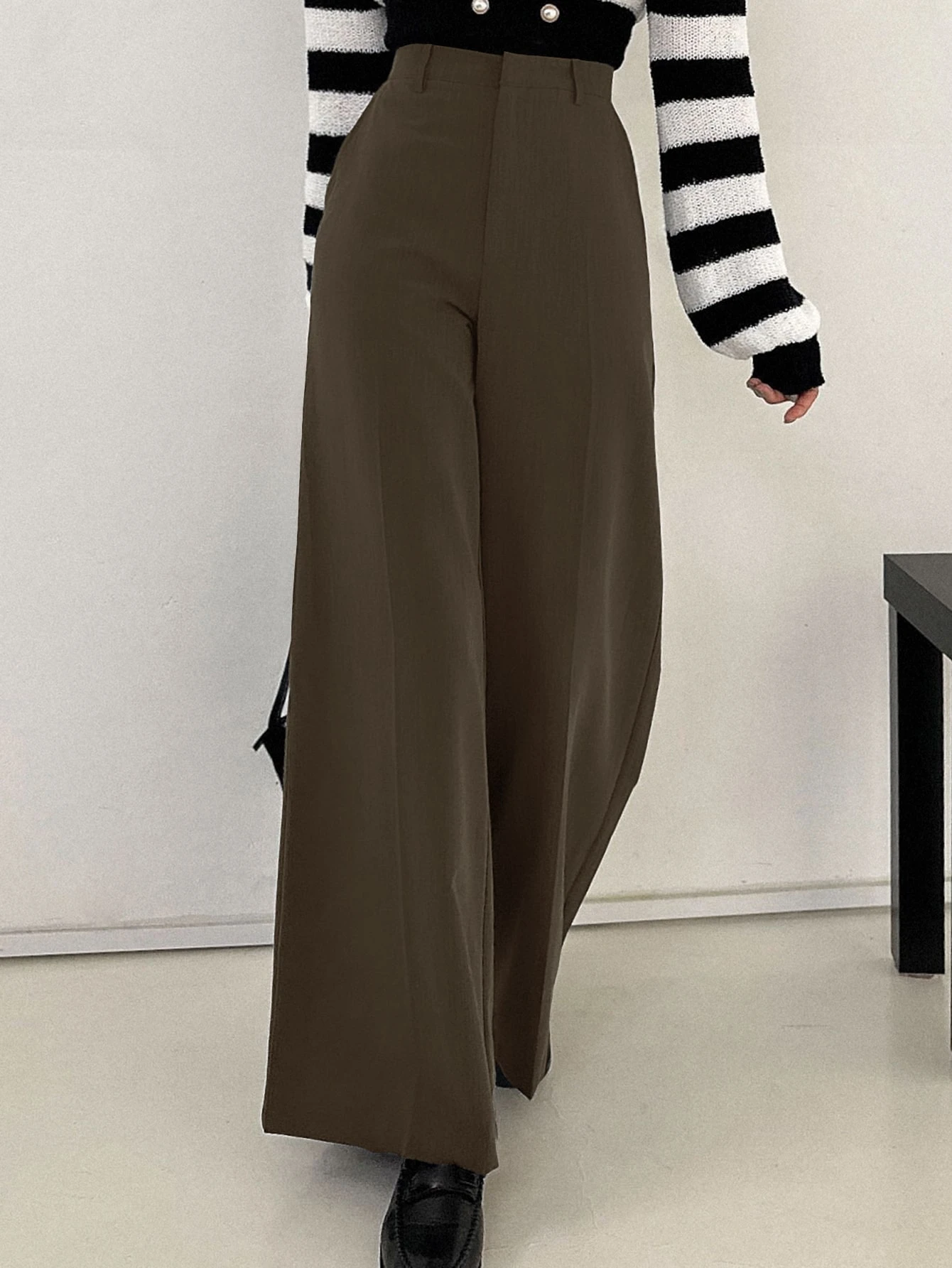 DAZY Pantalon casual d'affaires pour femmes, toutes saisons, pantalon habillé pour — vue 6