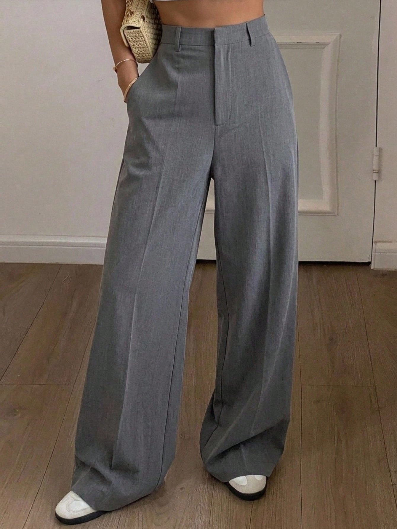DAZY Pantalon casual d'affaires pour femmes, toutes saisons, pantalon habillé pour — vue 3