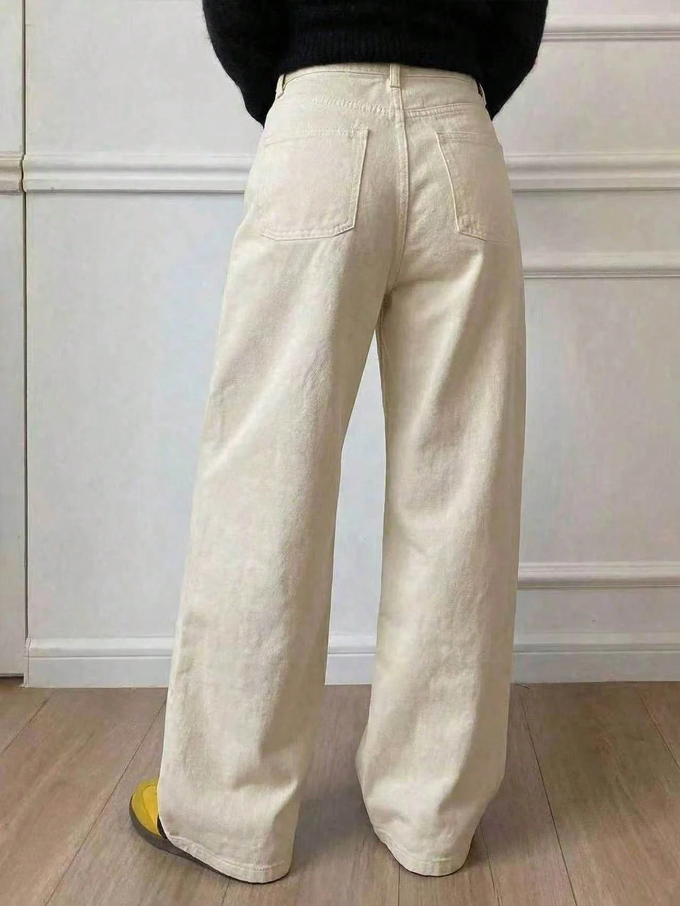 DAZY Pantalon en jean large décontracté à jambes larges pour femmes, jeans boyfriend — vue 11