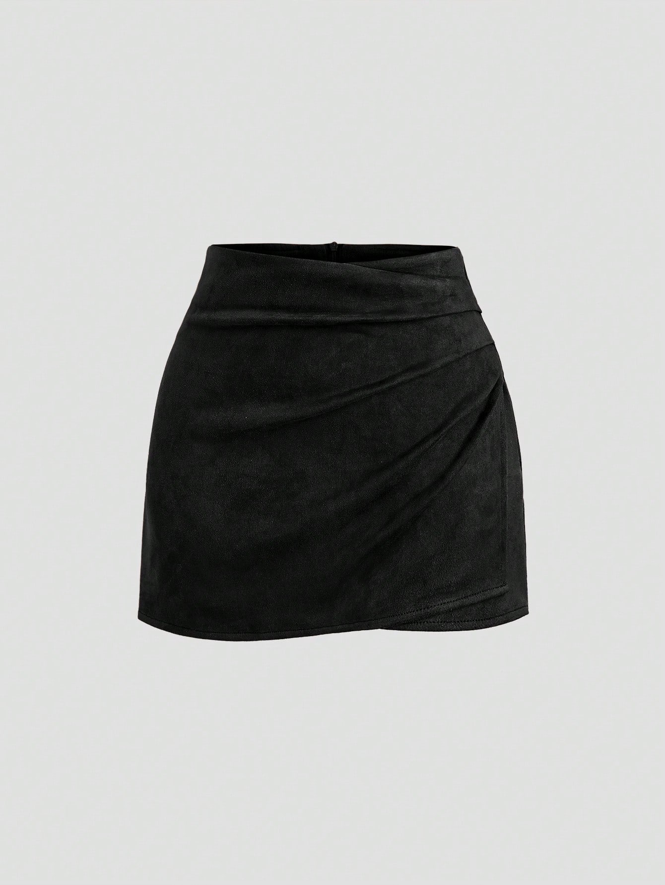 Sweetra Jupe mini plissée de style vintage italien, couleur Maillard, design sexy pour — vue 2