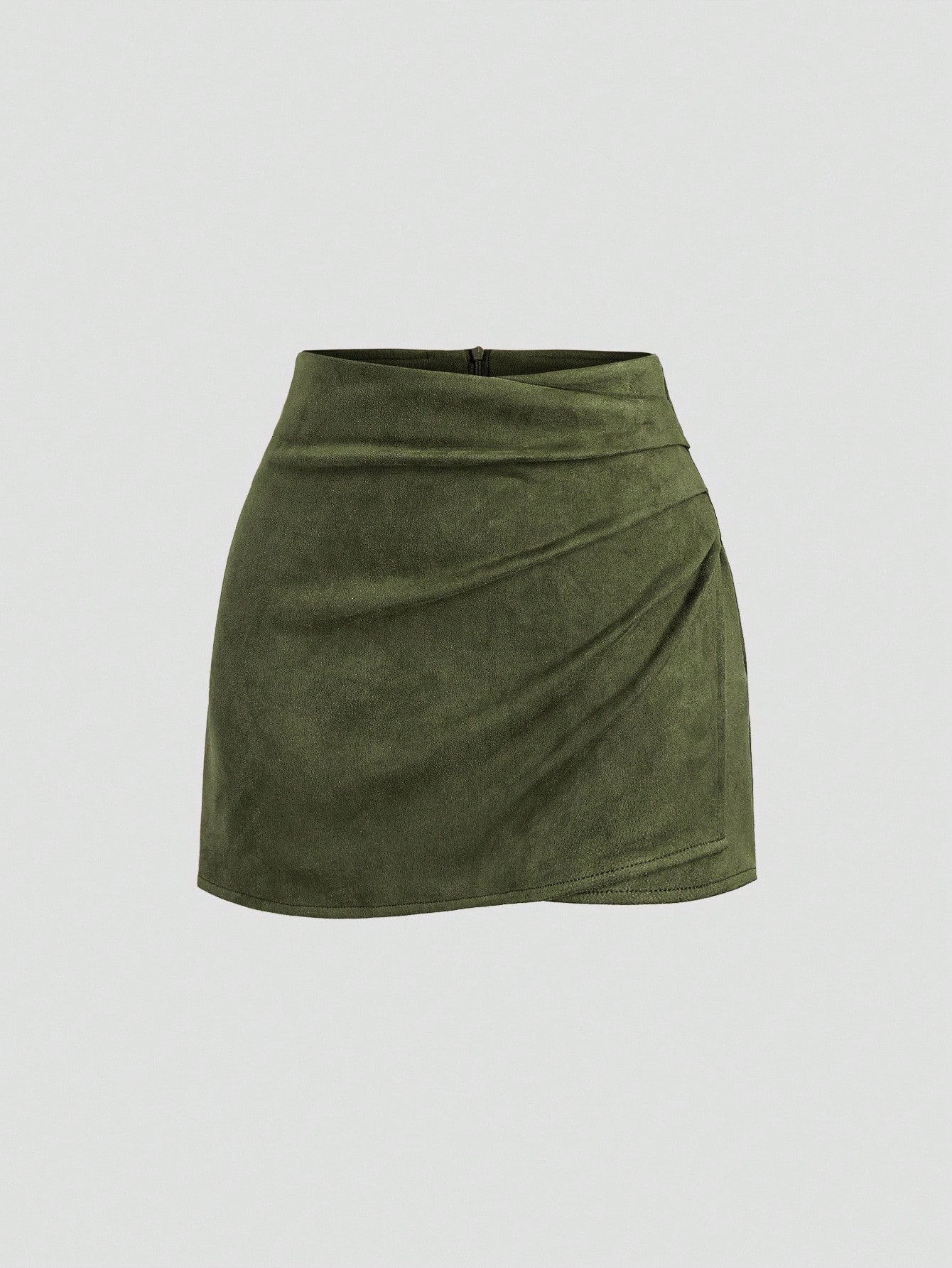 Sweetra Jupe mini plissée de style vintage italien, couleur Maillard, design sexy pour — vue 7