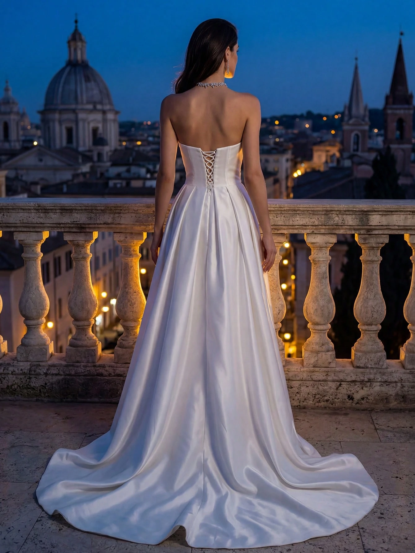 Elasola HEARBOBO Robe de mariée sans bretelles brodée magnifique, élégante robe longue — vue 2