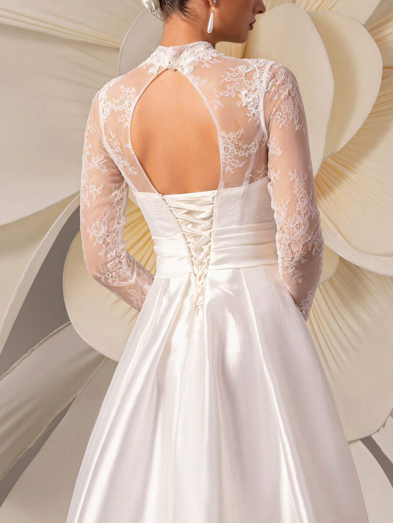 HEARBOBO Robe de mariée blanche de style bohème vintage, mettant parfaitement en valeur — vue 7