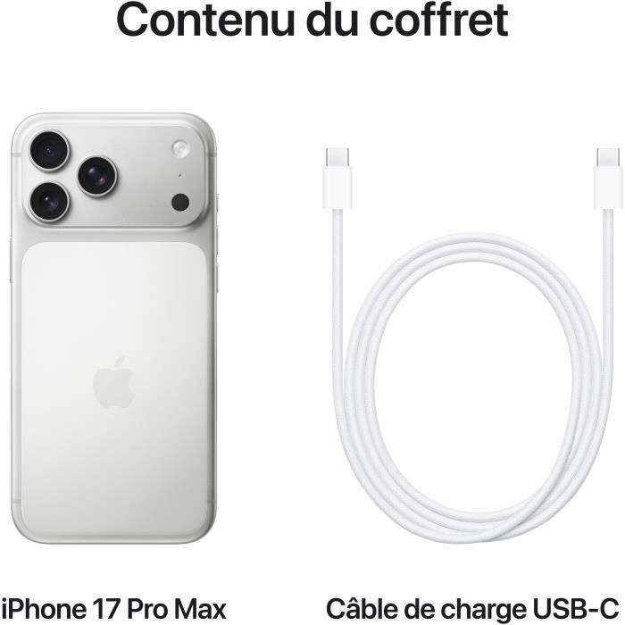 APPLE iPhone 17 Pro Max 256GB Silver — vue 8