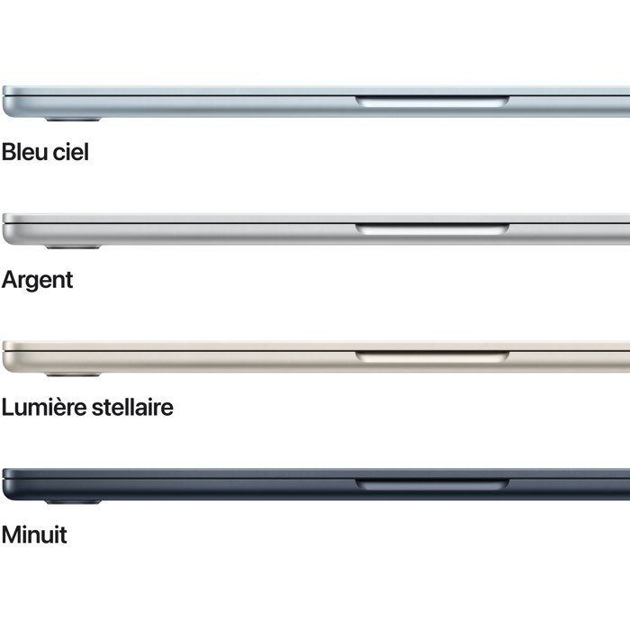 Apple - 13,6" MacBook Air M5 - RAM 16Go - Stockage 512Go - CPU 10 cœurs - GPU 8 cœurs - — vue 3