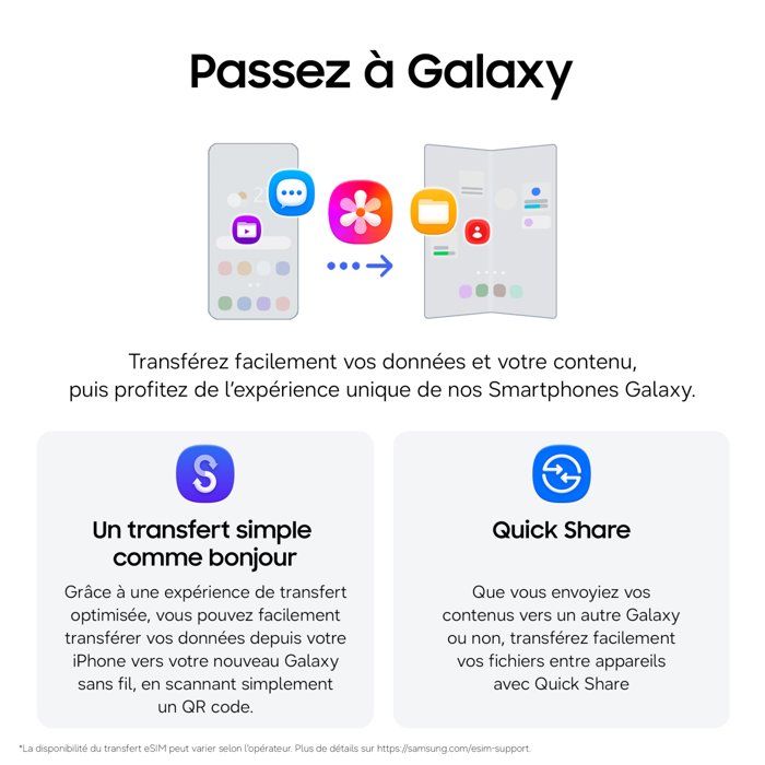 SAMSUNG Galaxy Z Fold8 AI Smartphone pliable 256 Go Lavande - version française — vue 8