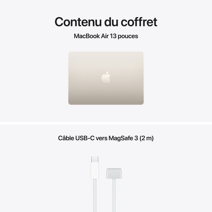 Apple - 13,6" MacBook Air M5 - RAM 16Go - Stockage 512Go - CPU 10 cœurs - GPU 8 cœurs - — vue 9
