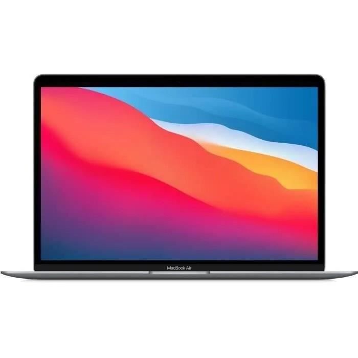 Apple - 13,3" MacBook Air - Puce Apple M1 - RAM 8Go - Stockage 256Go - Gris Sidéral -