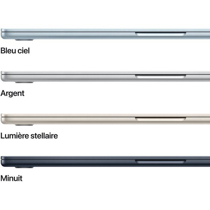 Apple - 15,3" MacBook Air M5 - RAM 16Go - Stockage 512Go - CPU 10 cœurs - GPU 10 cœurs - — vue 3