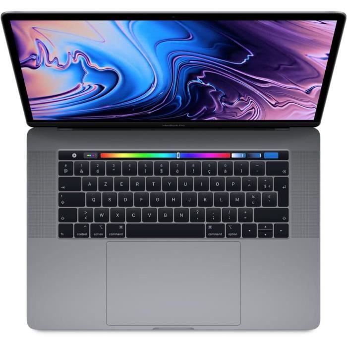 MacBook Pro 15,4" Retina avec Touch Bar - Intel Core i7 - RAM 16Go - 512Go - Reconditionné