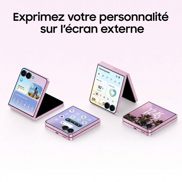 SAMSUNG Galaxy Z Flip8 AI Smartphone pliable 256 Go Rose - version française — vue 7