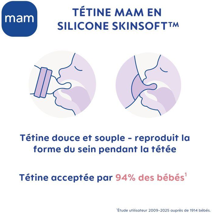 Coffret Naissance - MAM - 4 Biberons + 1 Sucette + 1 Boîte doseuse - Sable — vue 6
