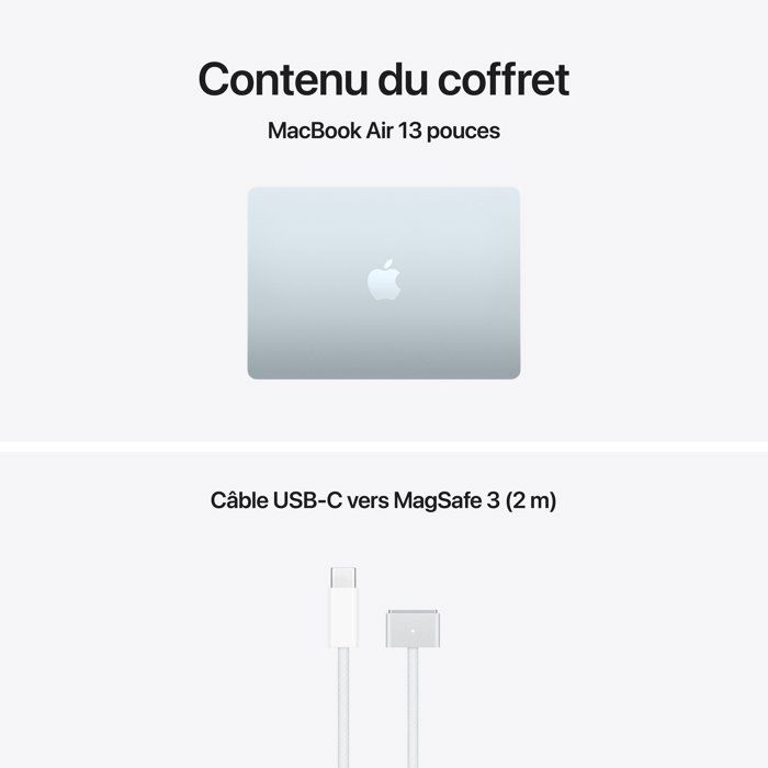 Apple - 13,6" MacBook Air M5 - RAM 16Go - Stockage 512Go - CPU 10 cœurs - GPU 8 cœurs - — vue 9