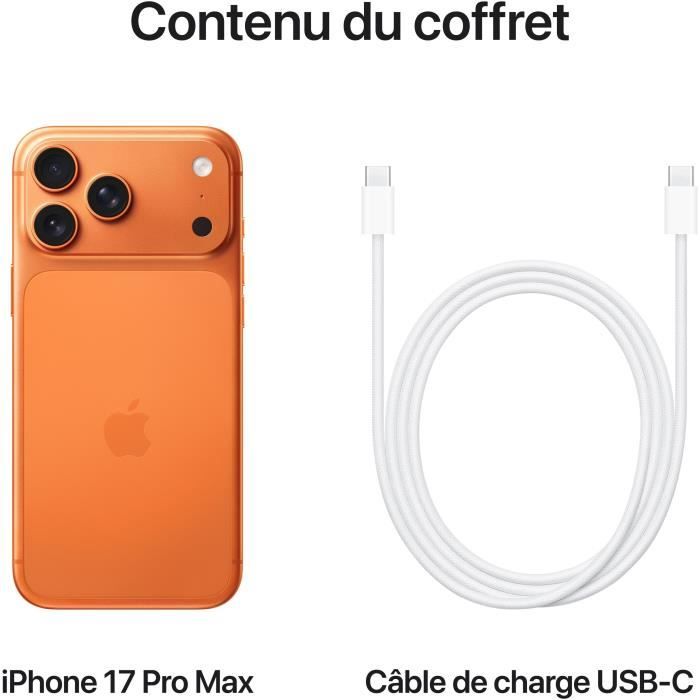 APPLE iPhone 17 Pro Max 256GB Cosmic Orange — vue 8