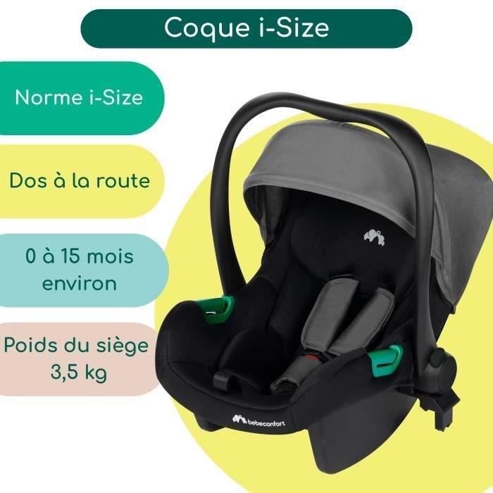 BEBECONFORT HAZE Poussette 3 en 1, Assise transformable en nacelle + siège auto i-Size + — vue 3