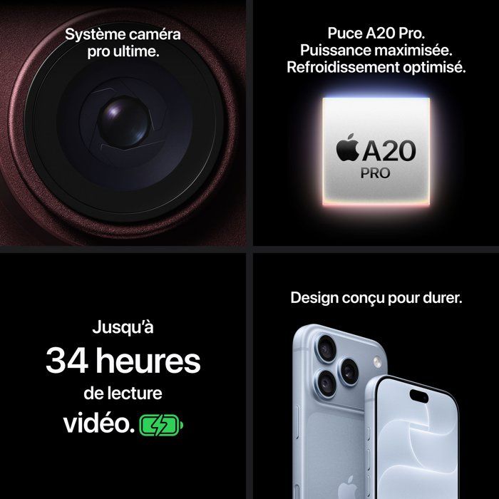 APPLE iPhone 18 Pro 256Go bordeaux — vue 8