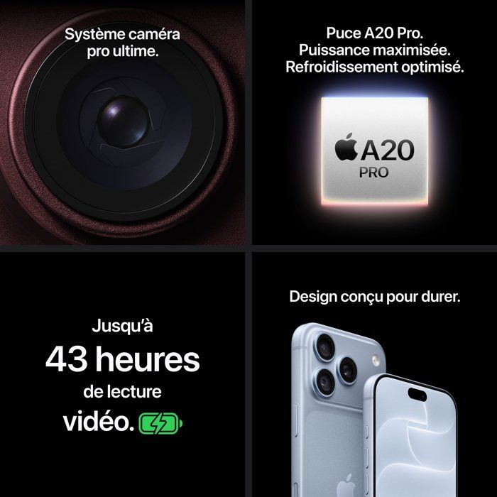 APPLE iPhone 18 Pro Max 256Go bordeaux — vue 8