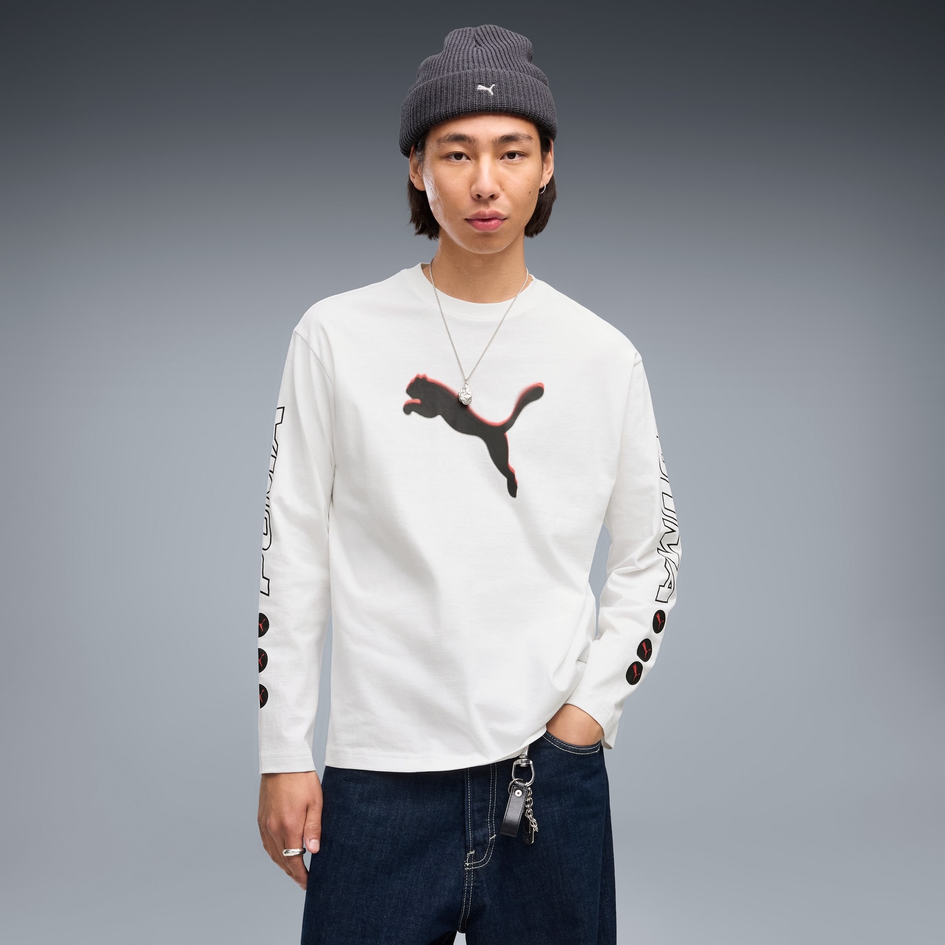 T-shirt décontracté à manches longues PUMA Sport Street Homme