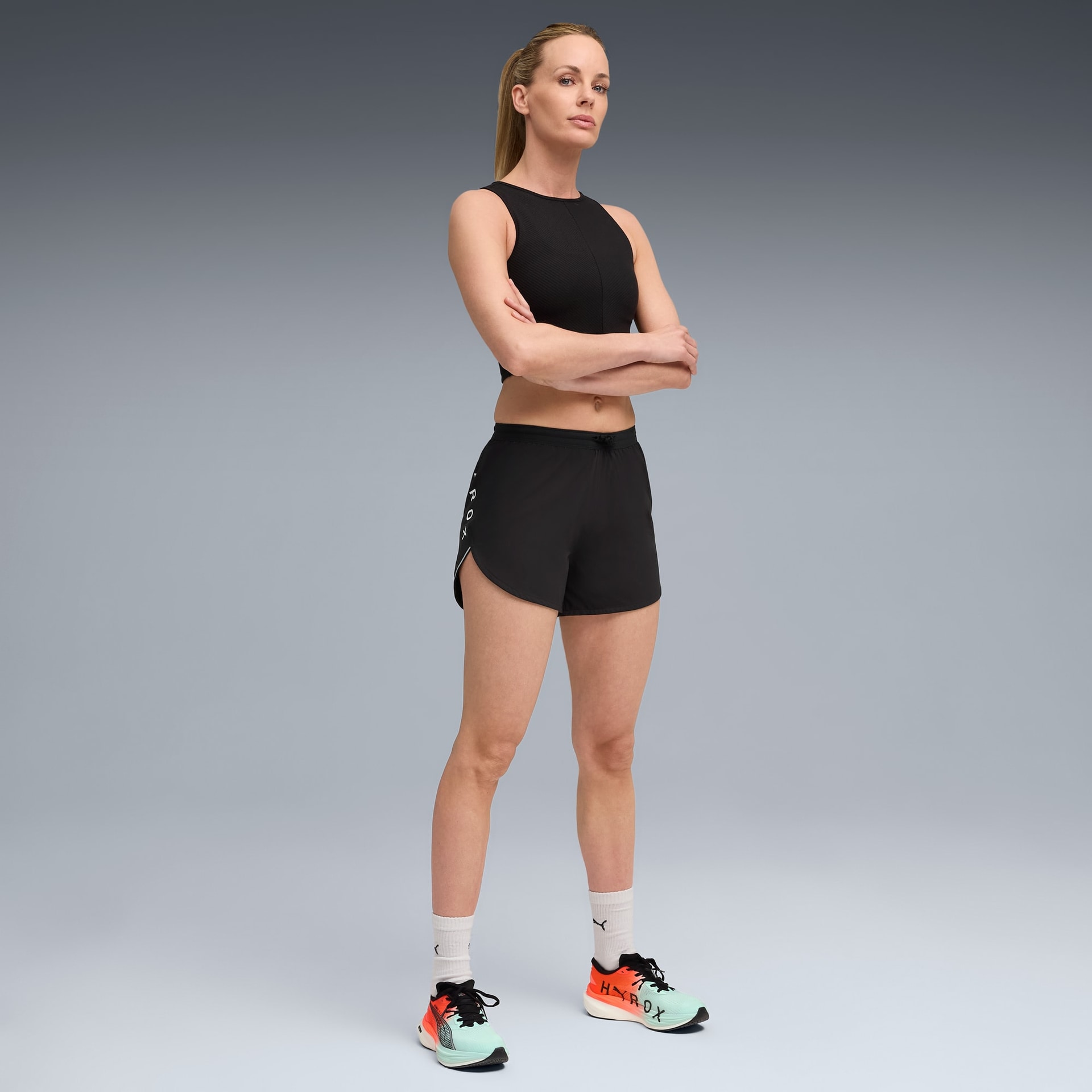 Débardeur côtelé court PUMA x HYROX pour femmes — vue 3