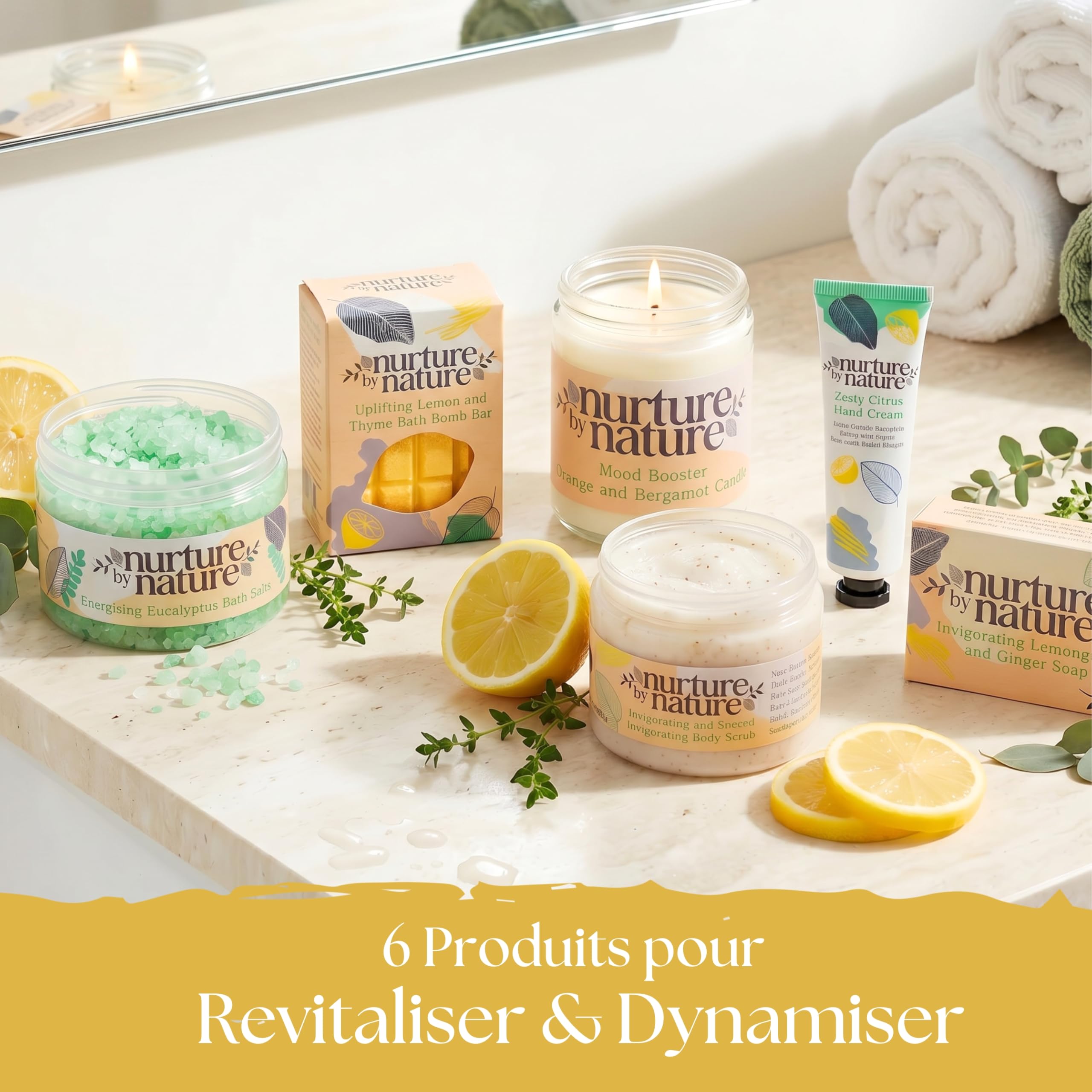 Nurture by Nature Coffret Bien-Être Femme – Set Bain Énergisant, Vegan — vue 2