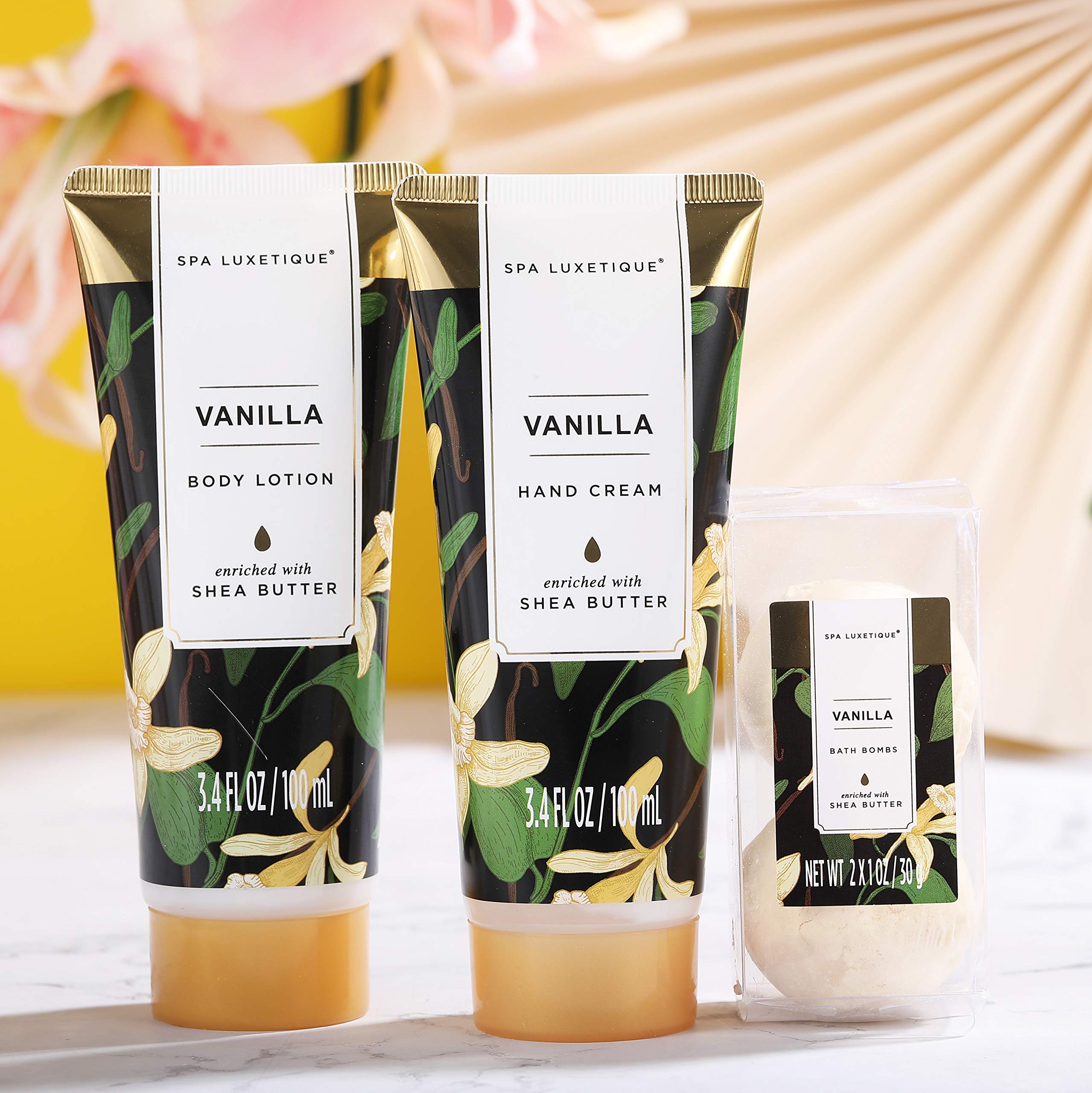 Spa Luxetique Coffret Soin Femme - 10pcs Parfum de Vanille Coffret Beauté Bain pour — vue 3