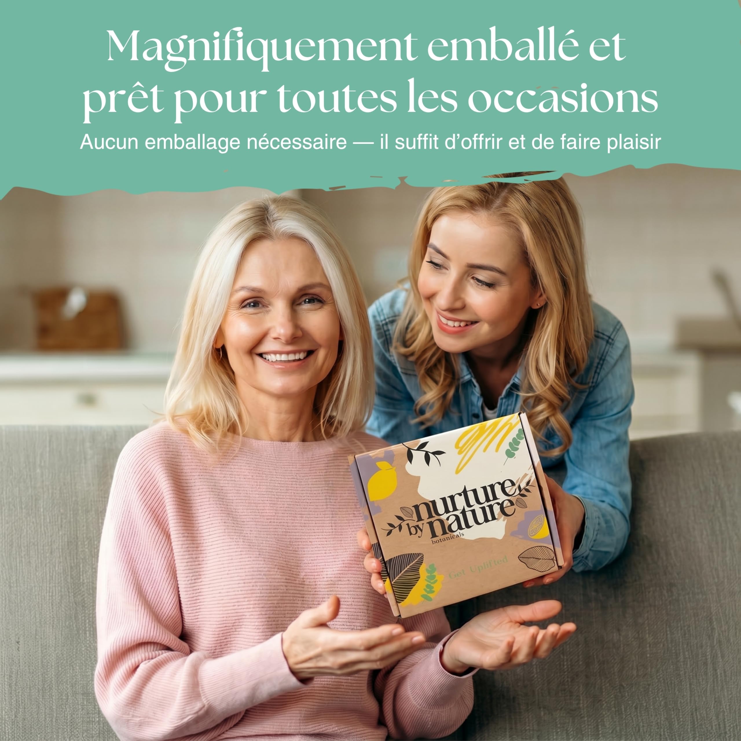 Nurture by Nature Coffret Bien-Être Femme – Set Bain Énergisant, Vegan — vue 7