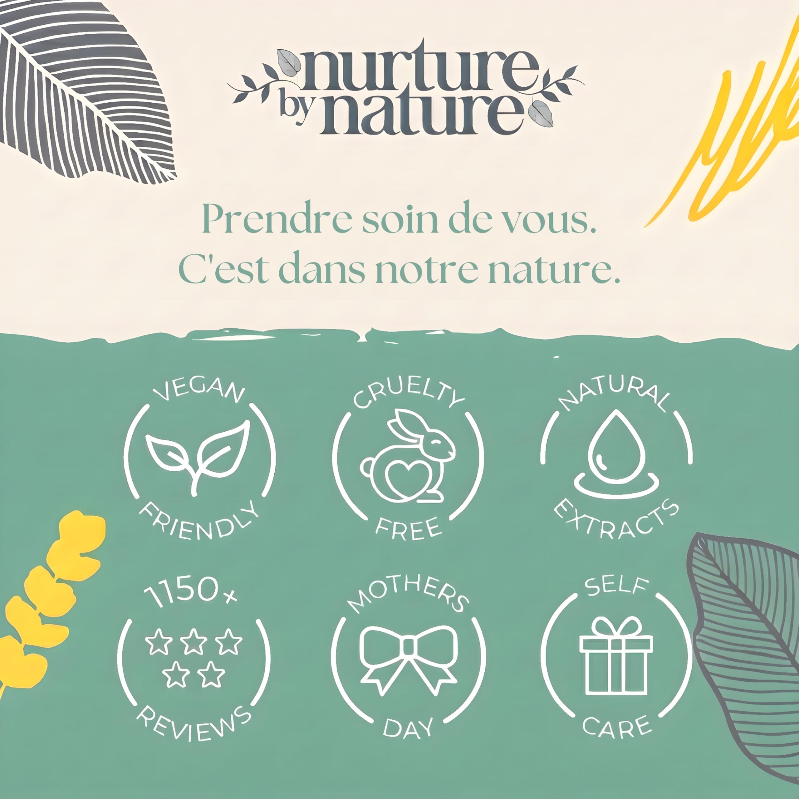 Nurture by Nature Coffret Bien-Être Femme – Set Bain Énergisant, Vegan — vue 8