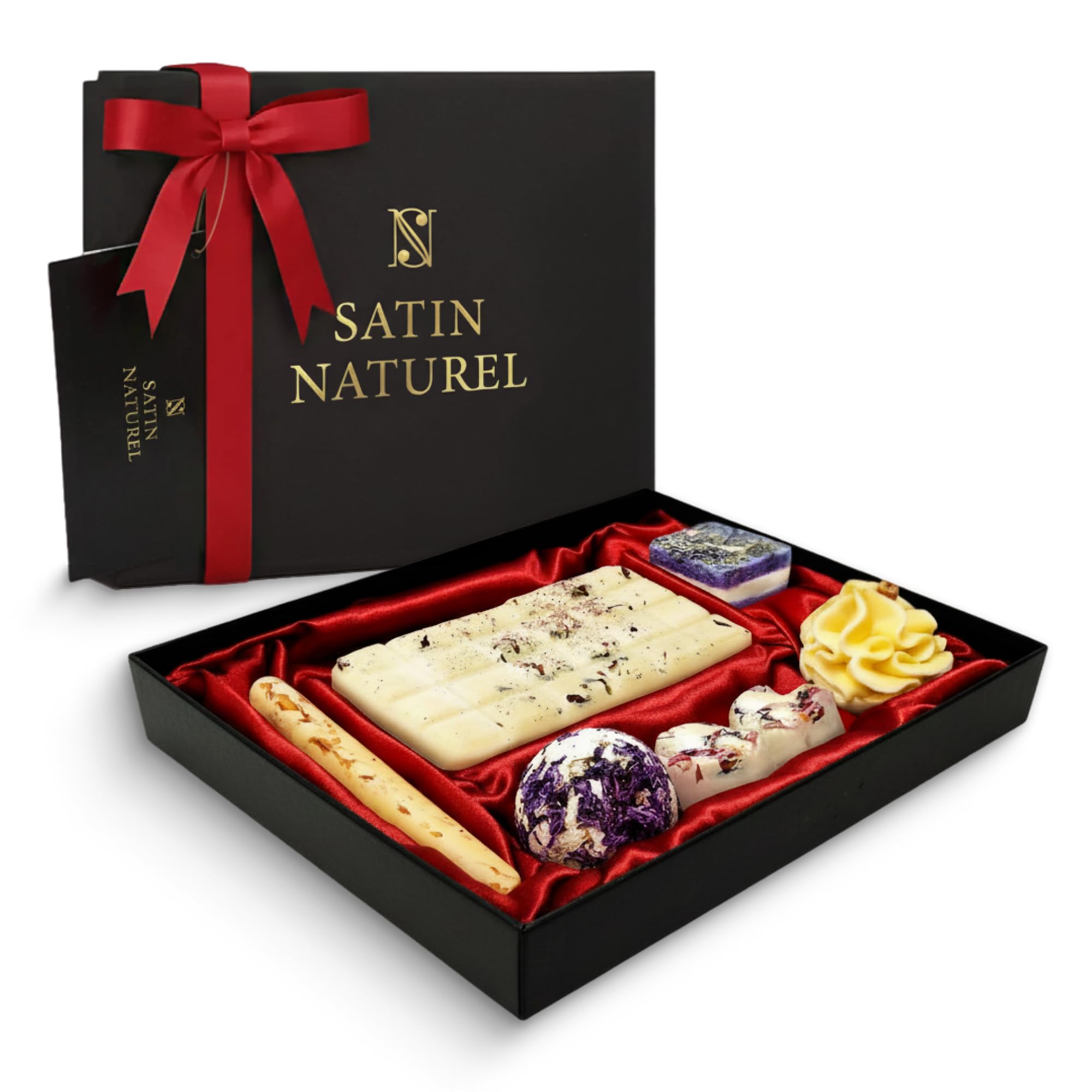 Satin Naturel 7 Bombes de Bain Bio de Luxe