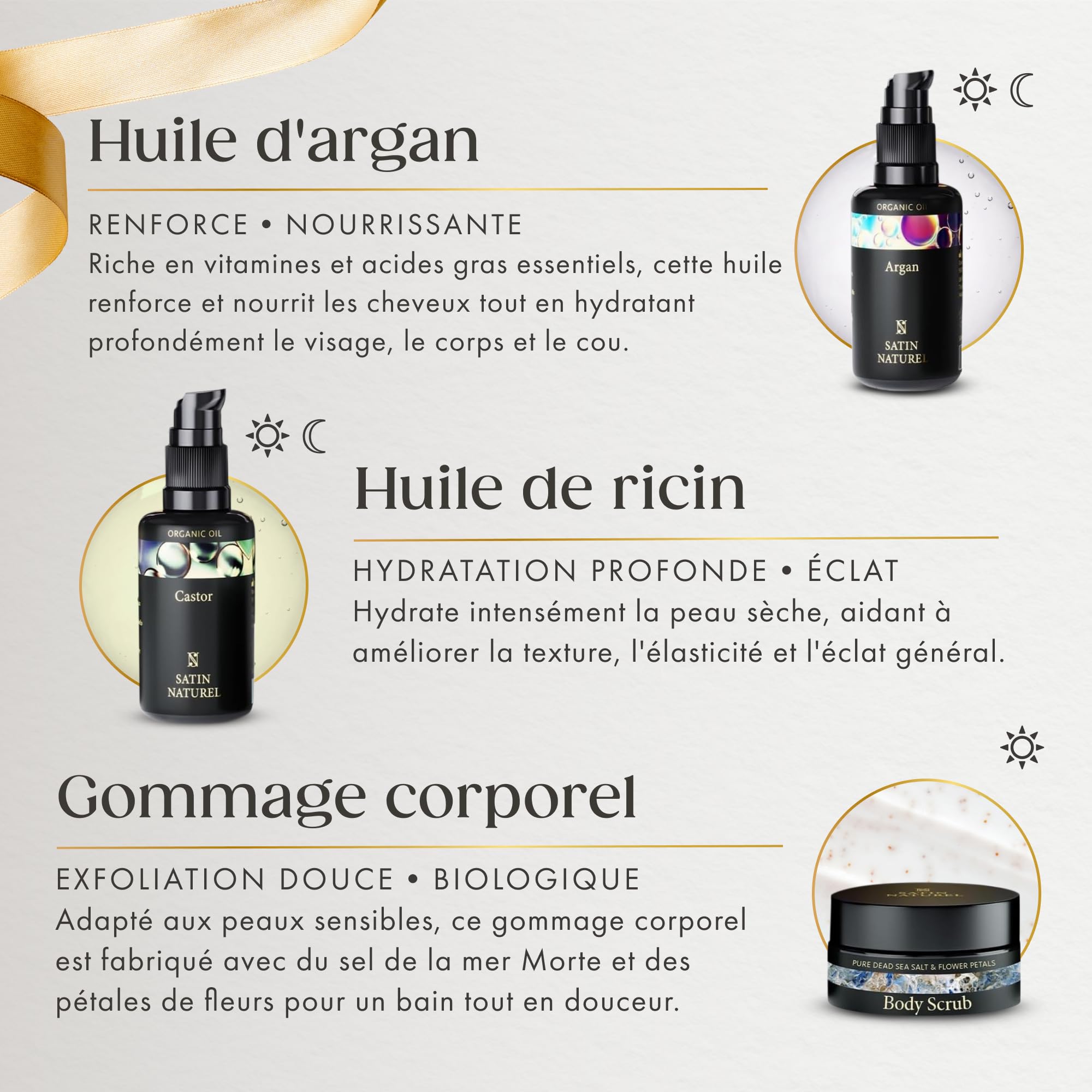 Satin Naturel Coffret Cadeau Luxueux 5x30 ml — vue 3