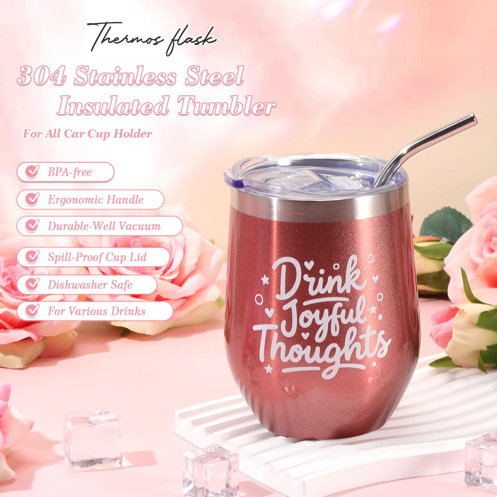 Coffret Cadeau Femme, Cadeau Femme Anniversaire Original Rose — vue 4
