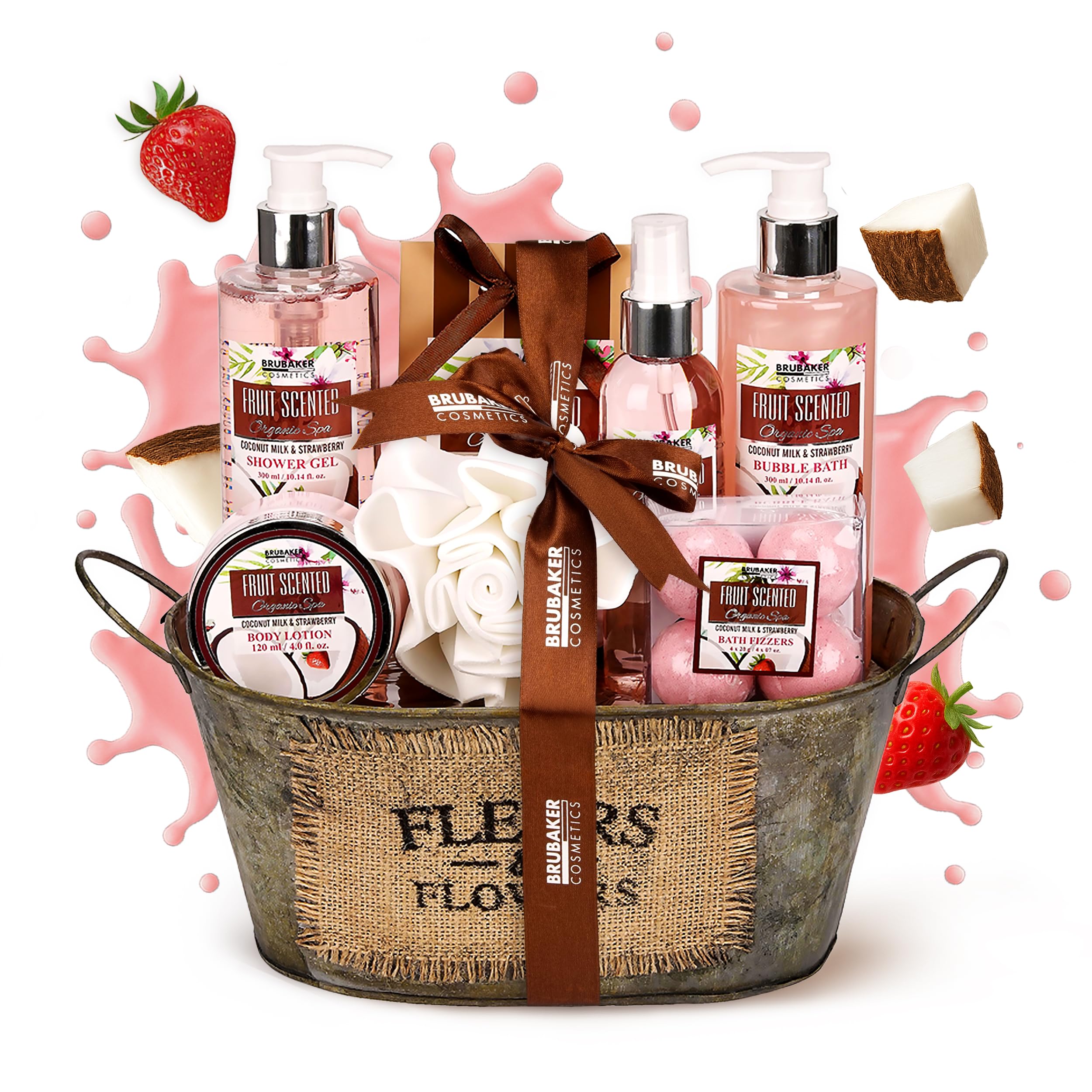 BRUBAKER Cosmetics - Coffret de bain & douche - Noix de coco / Fraise